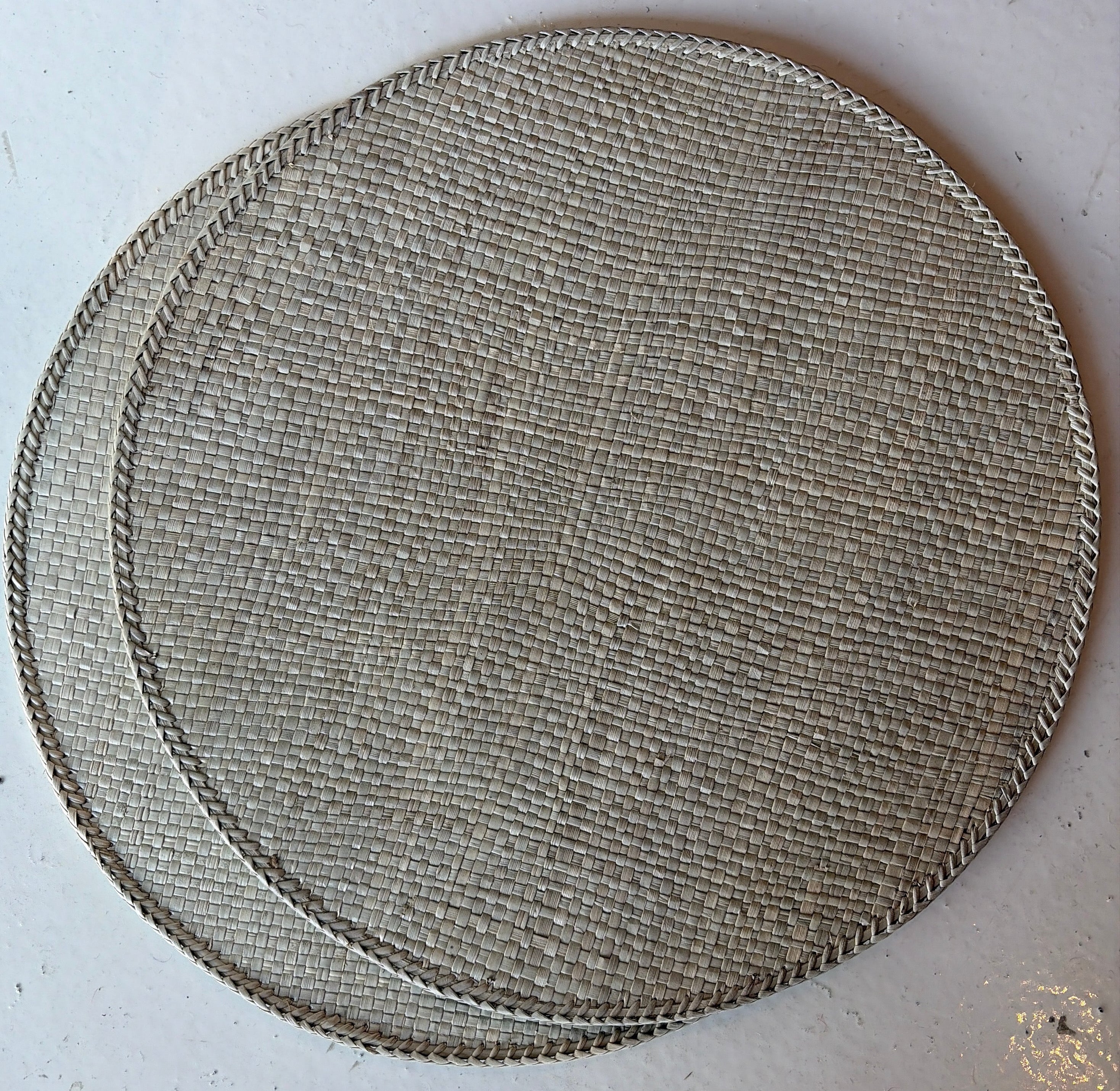 Ivory Woven Placemat Pair