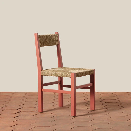 Woven Rye Side Chair Terracotta