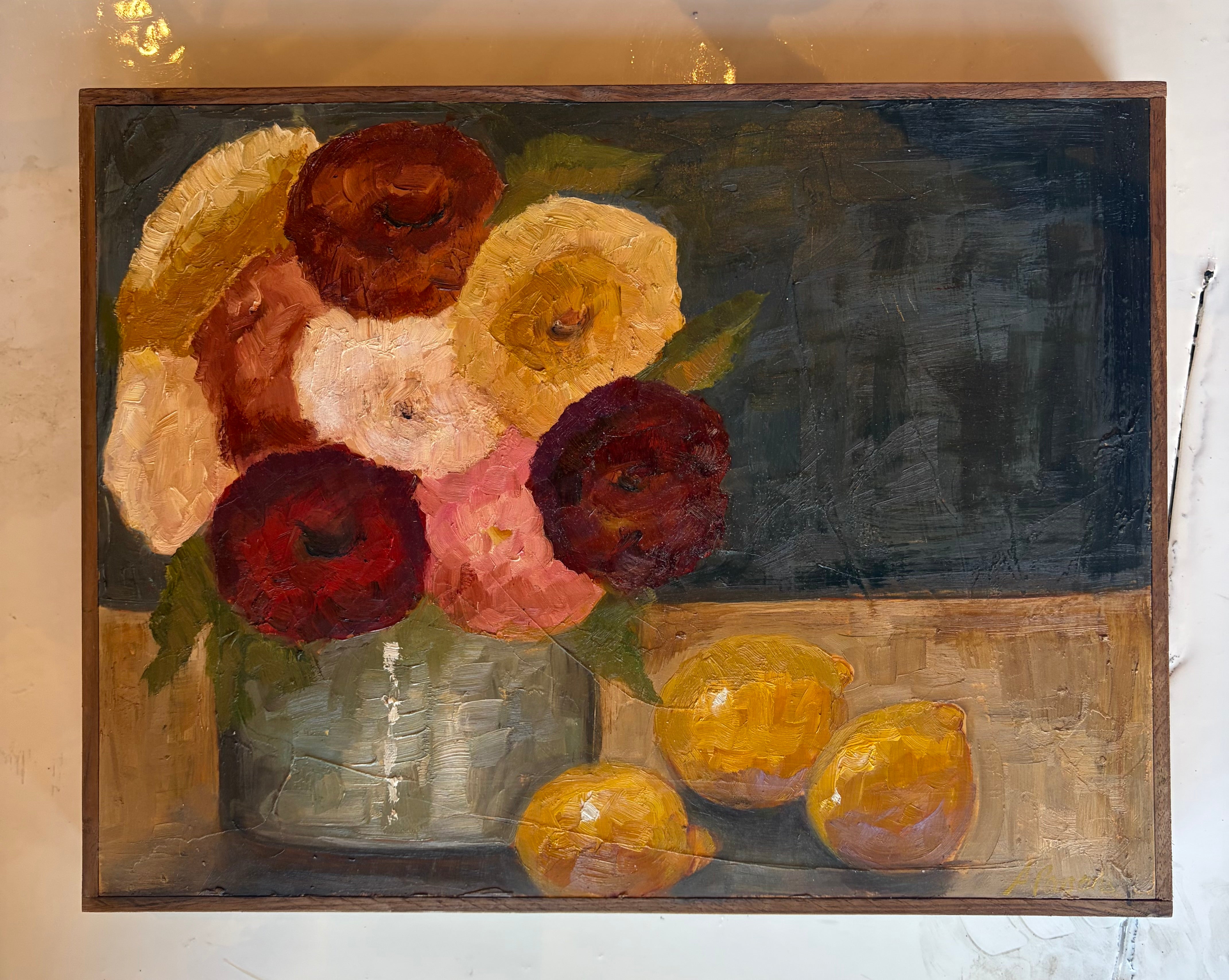 Ali Parsons, Flowers and Lemons 12”x16”