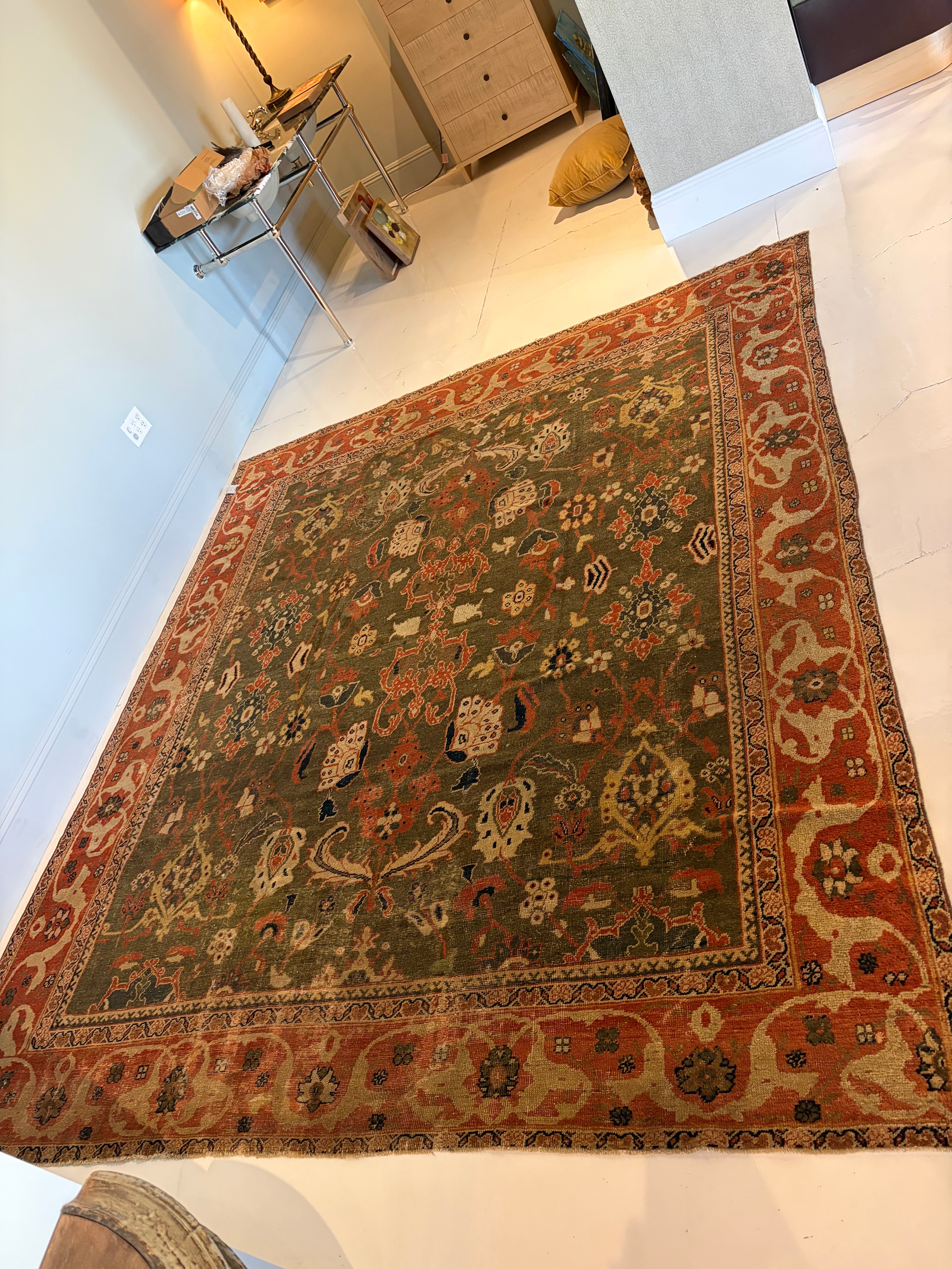 Antique Persian Mahal Rug 10x11
