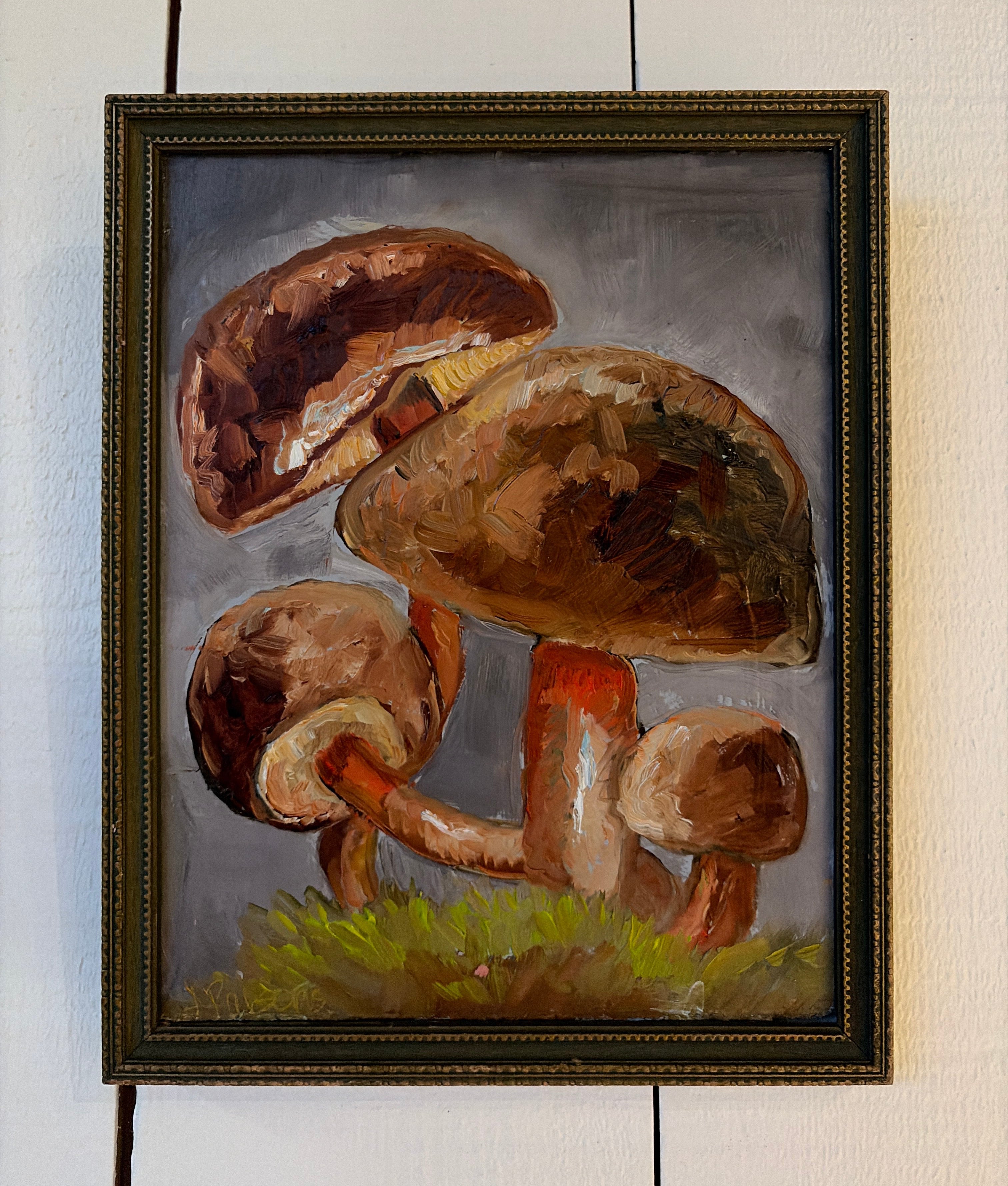 Ali Parsons, Four Mushrooms 10”x8”