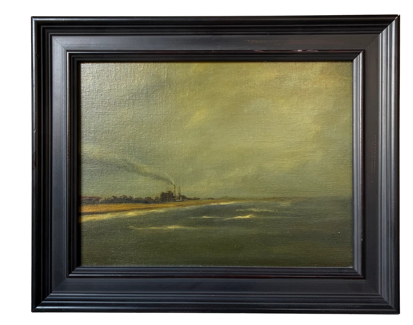 Original Oil Painting “Winter Beach” 2013 by Chris Peters