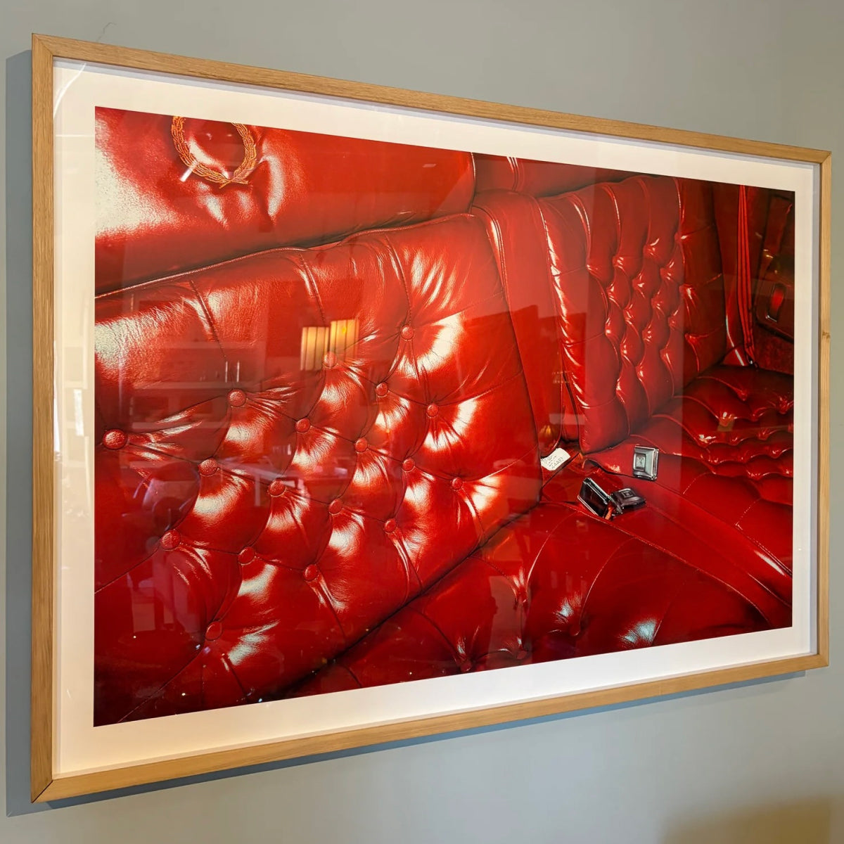Red Cadillac Seat Framed Print