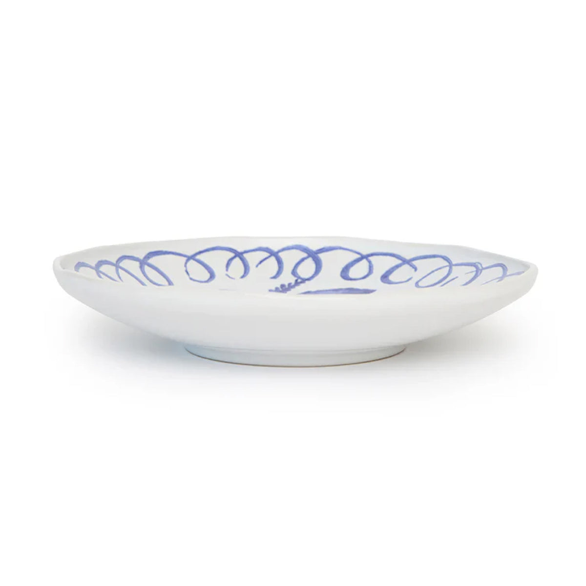Amalfi Pasta Bowl White/Blue- 9.1" Diameter