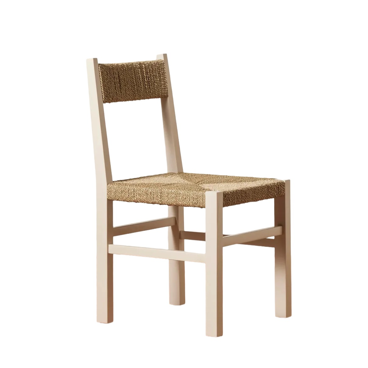 Woven Rye Side Chair Chalk