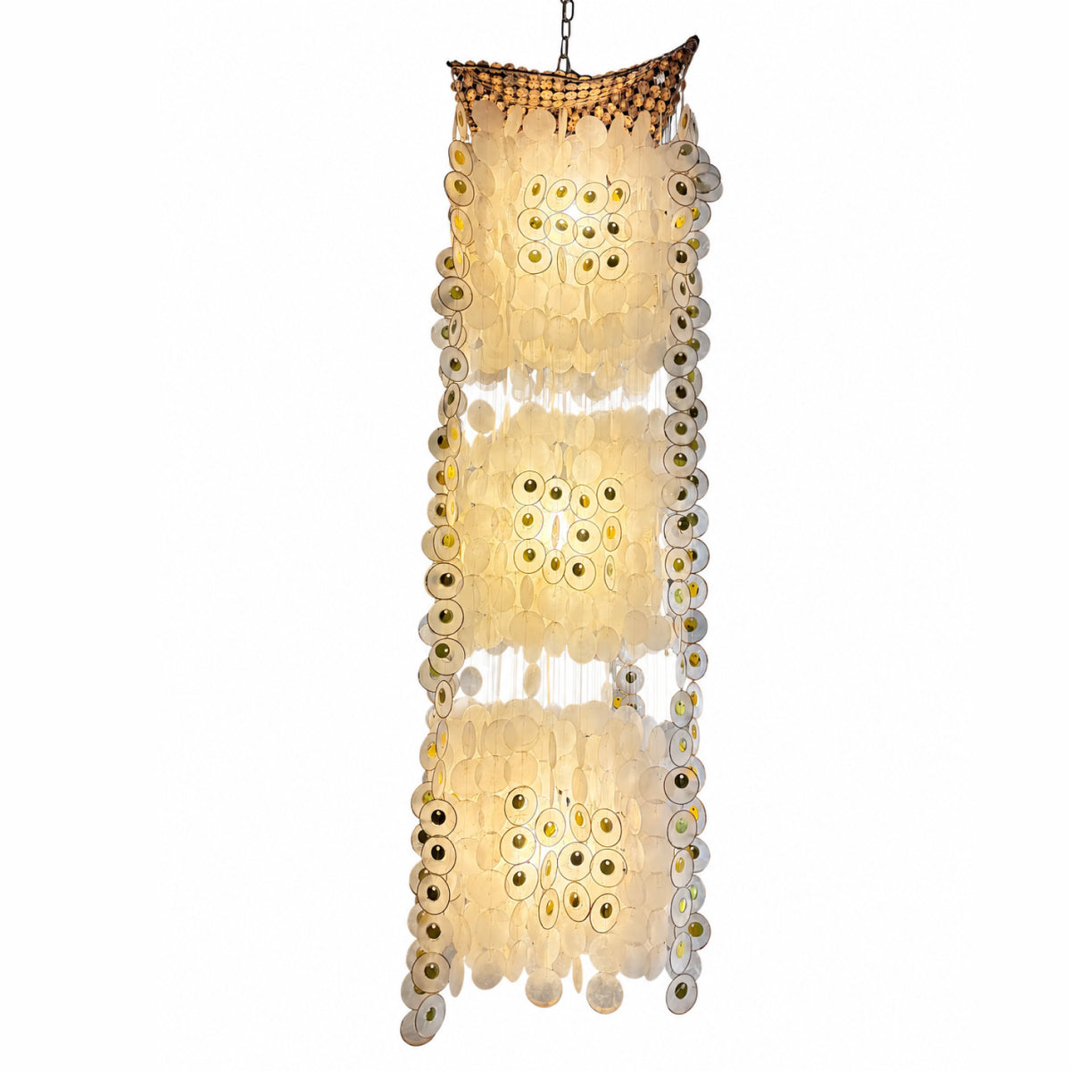 Art Deco Capiz Shell Chandelier