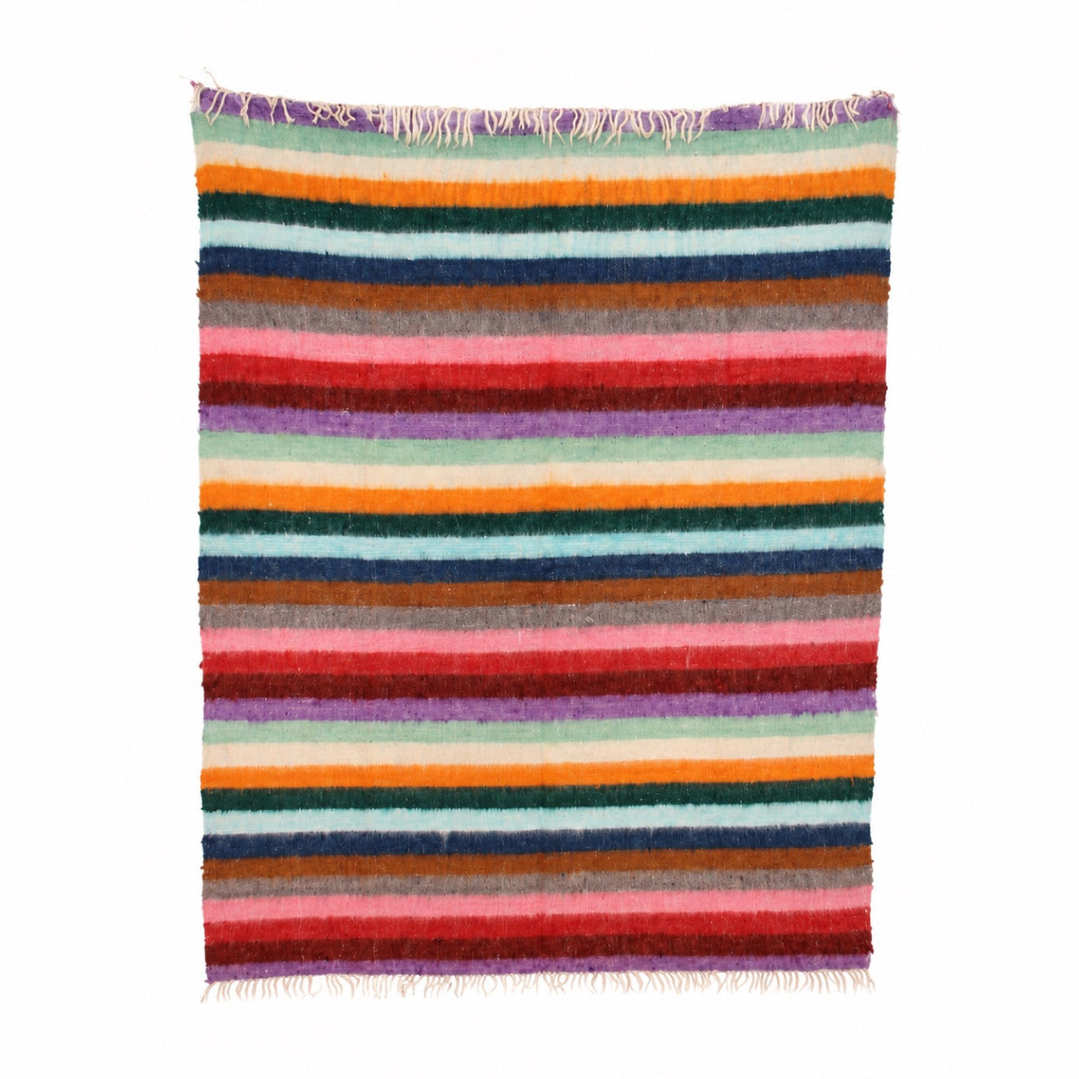 Heirloom Wool Momo Blanket | Cozy, Hot Spring-Felted Throw Handcrafted by Mayan Artisans