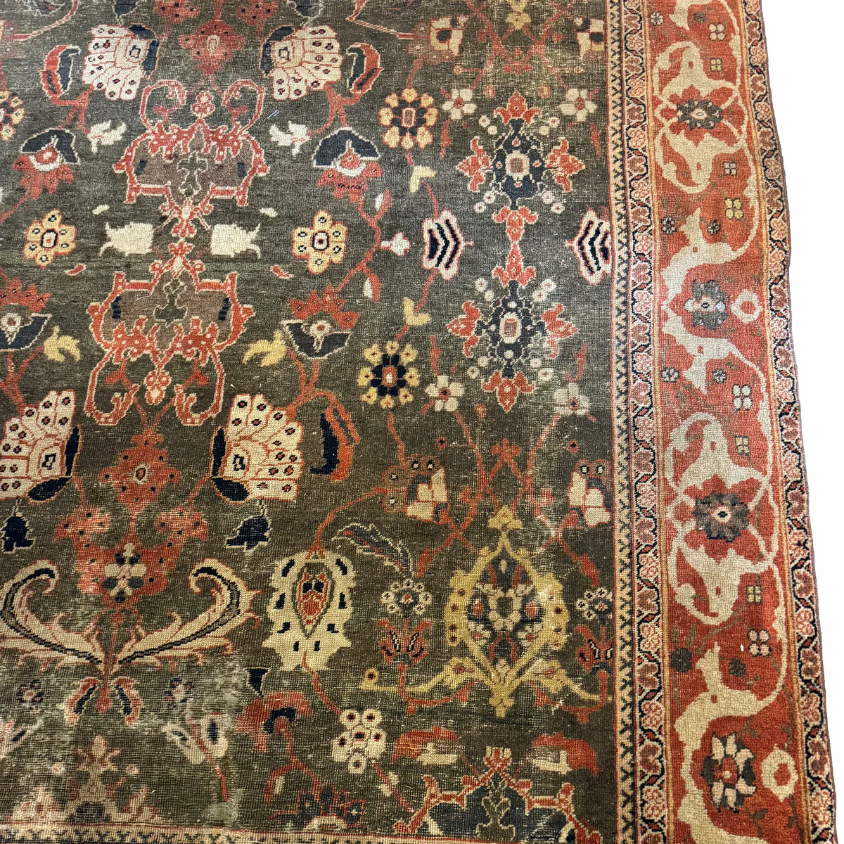 Antique Persian Mahal Rug 10x11