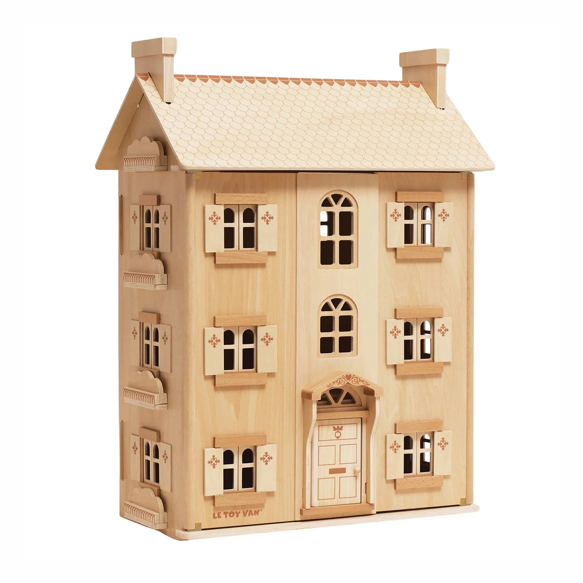 The Grand Natural Wood Doll House