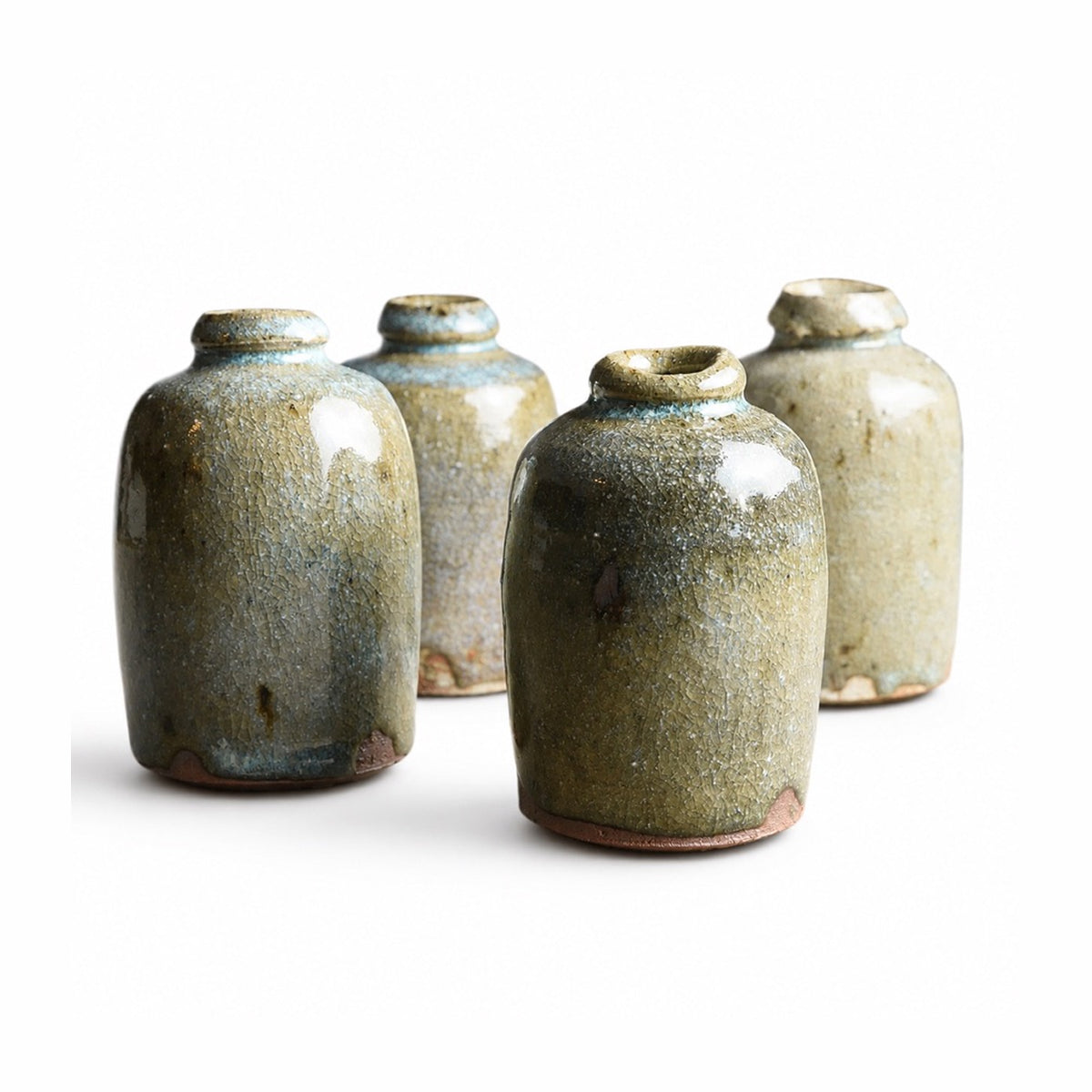 Wild Clay Bud Vase in Ash Glaze