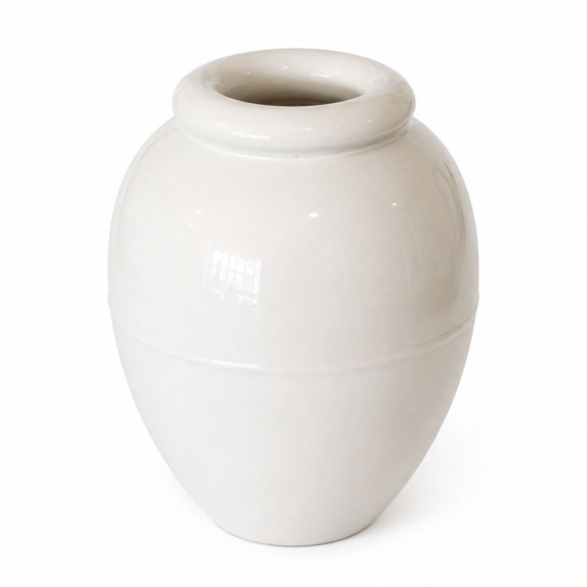 16 Inch Oil Jar: White