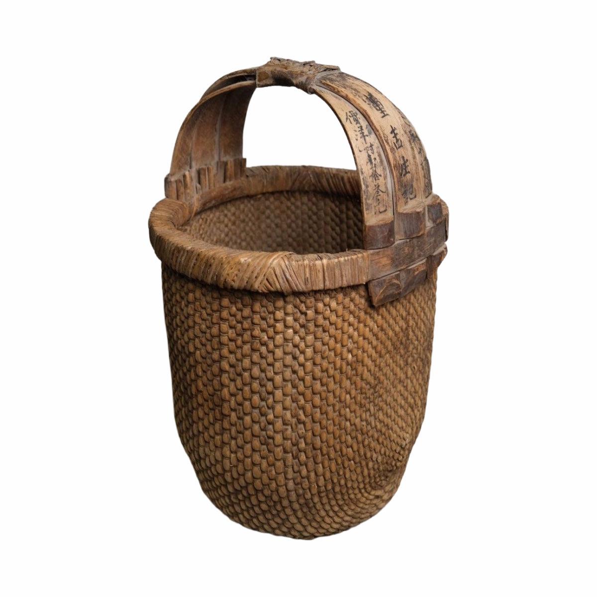Tall Chinese Vintage Basket