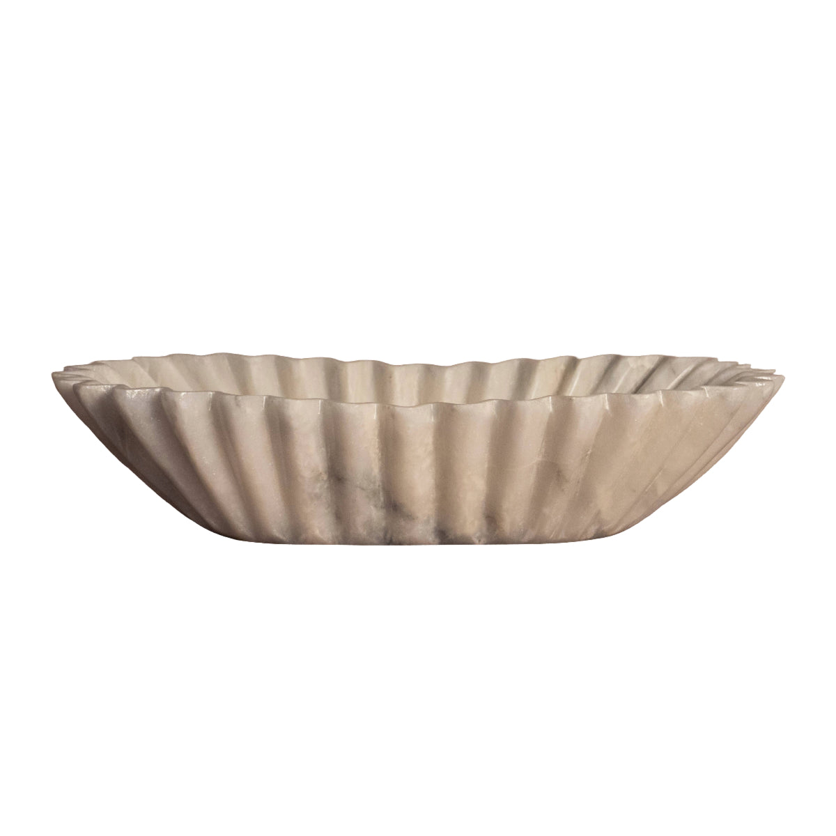 Fluted Marble Bowl - Medium