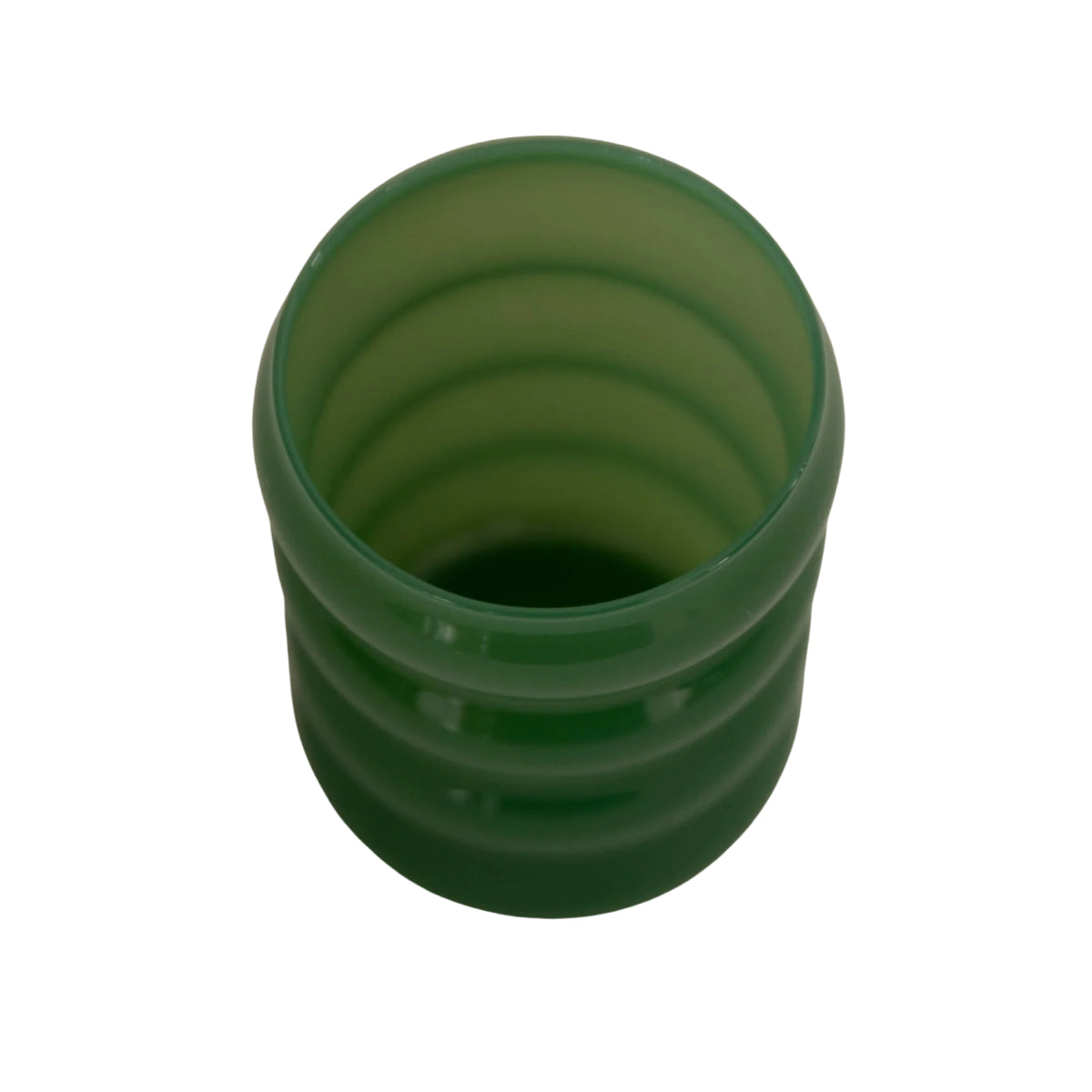 Opaque Ripple Cup, Set of 4, Jade