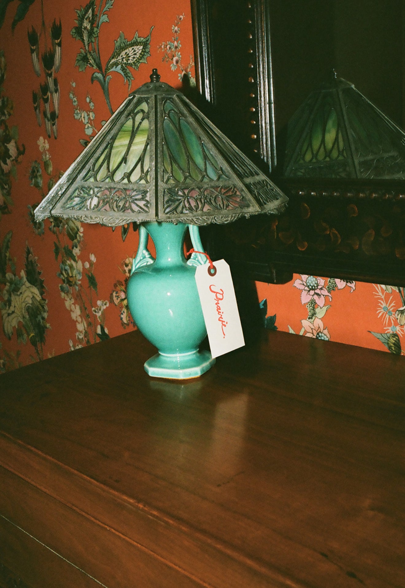 Vintage Lamp with Metal Shade