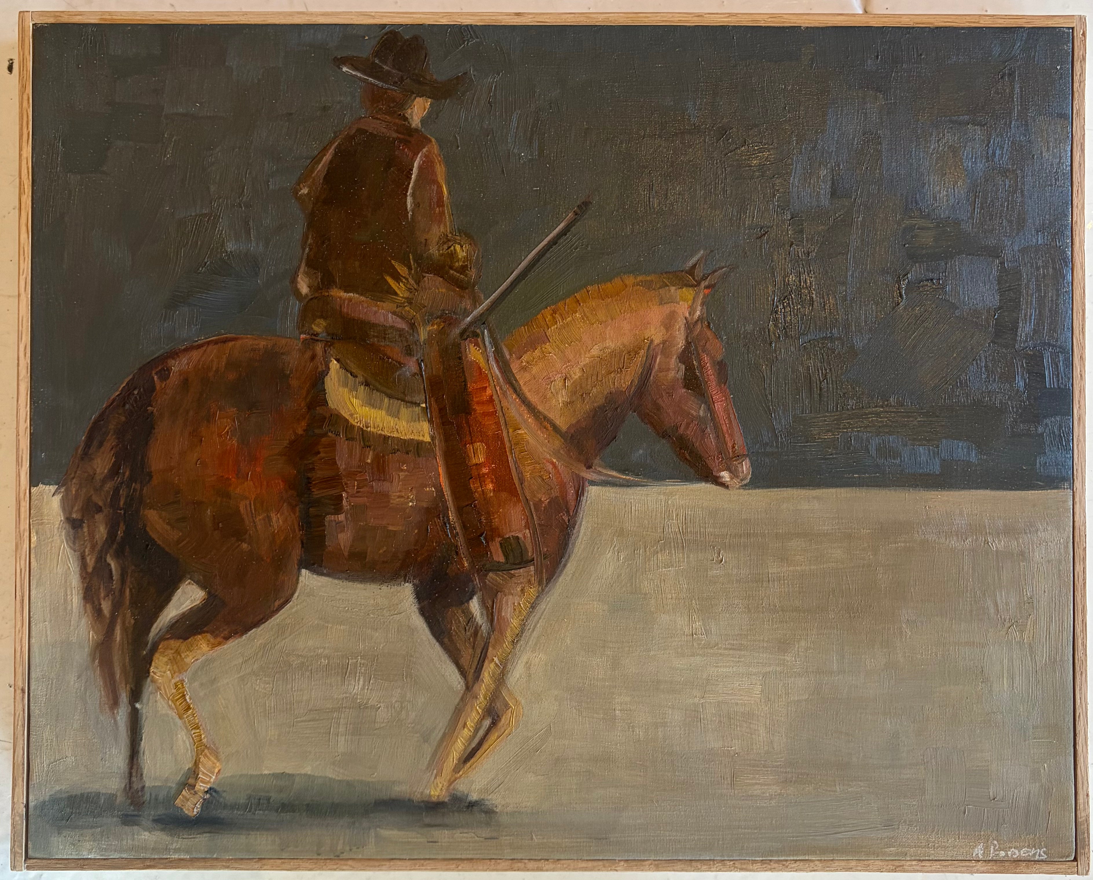 Alison Parsons, A Cowboy and His Horse
