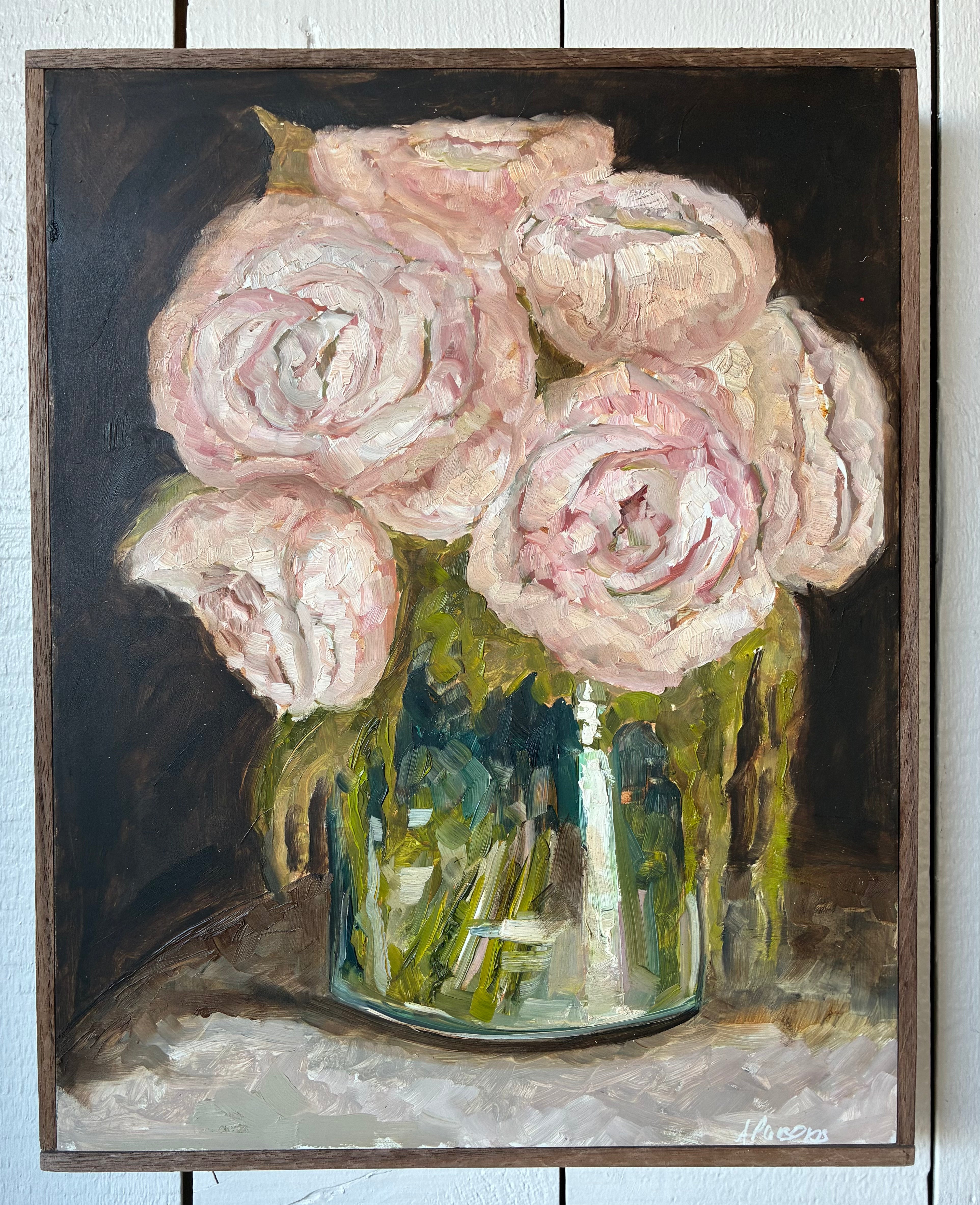 Alison Parsons, Pink Floral 14.5” x 11.5”