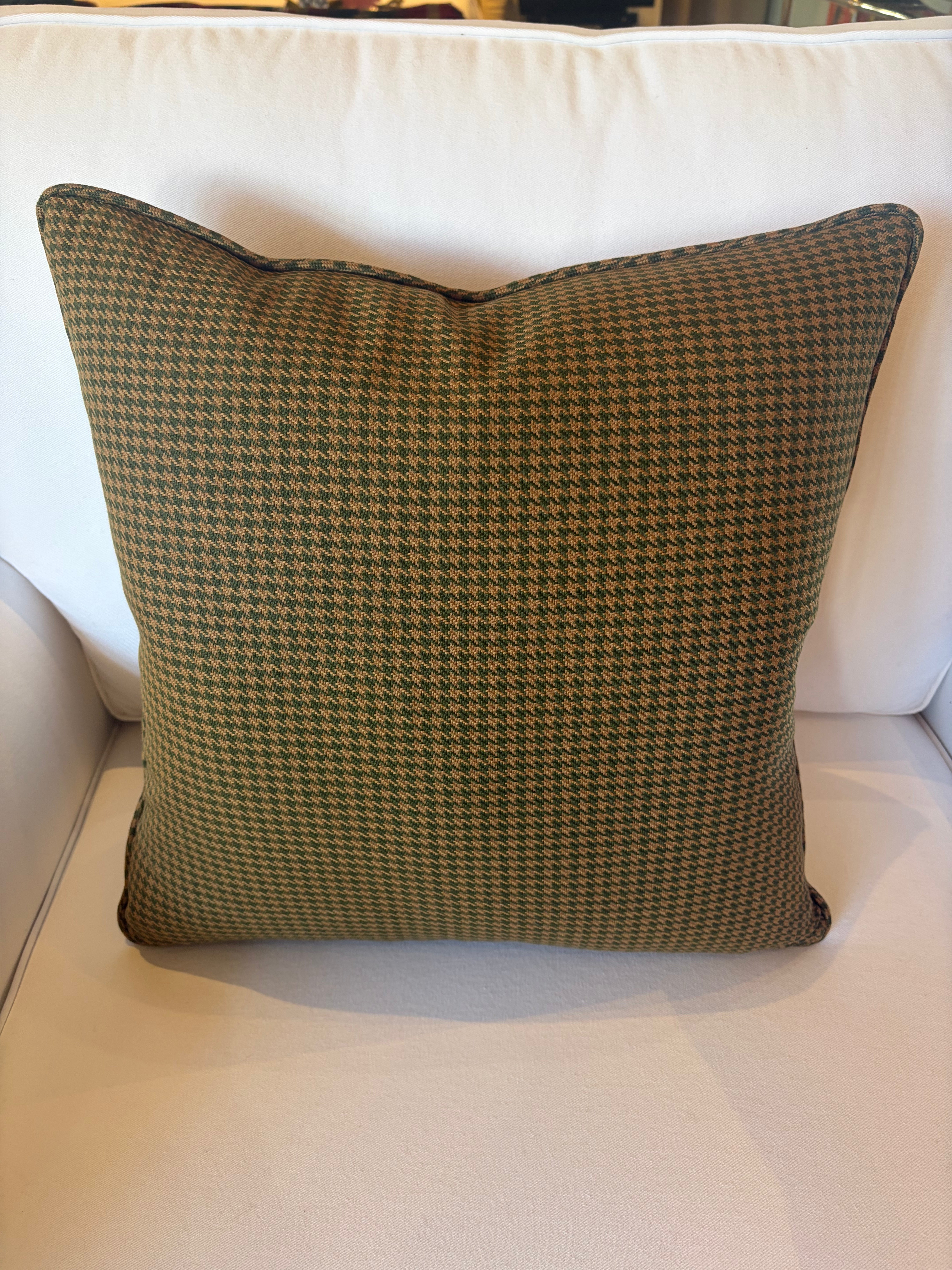 Houndstooth Square Pillow