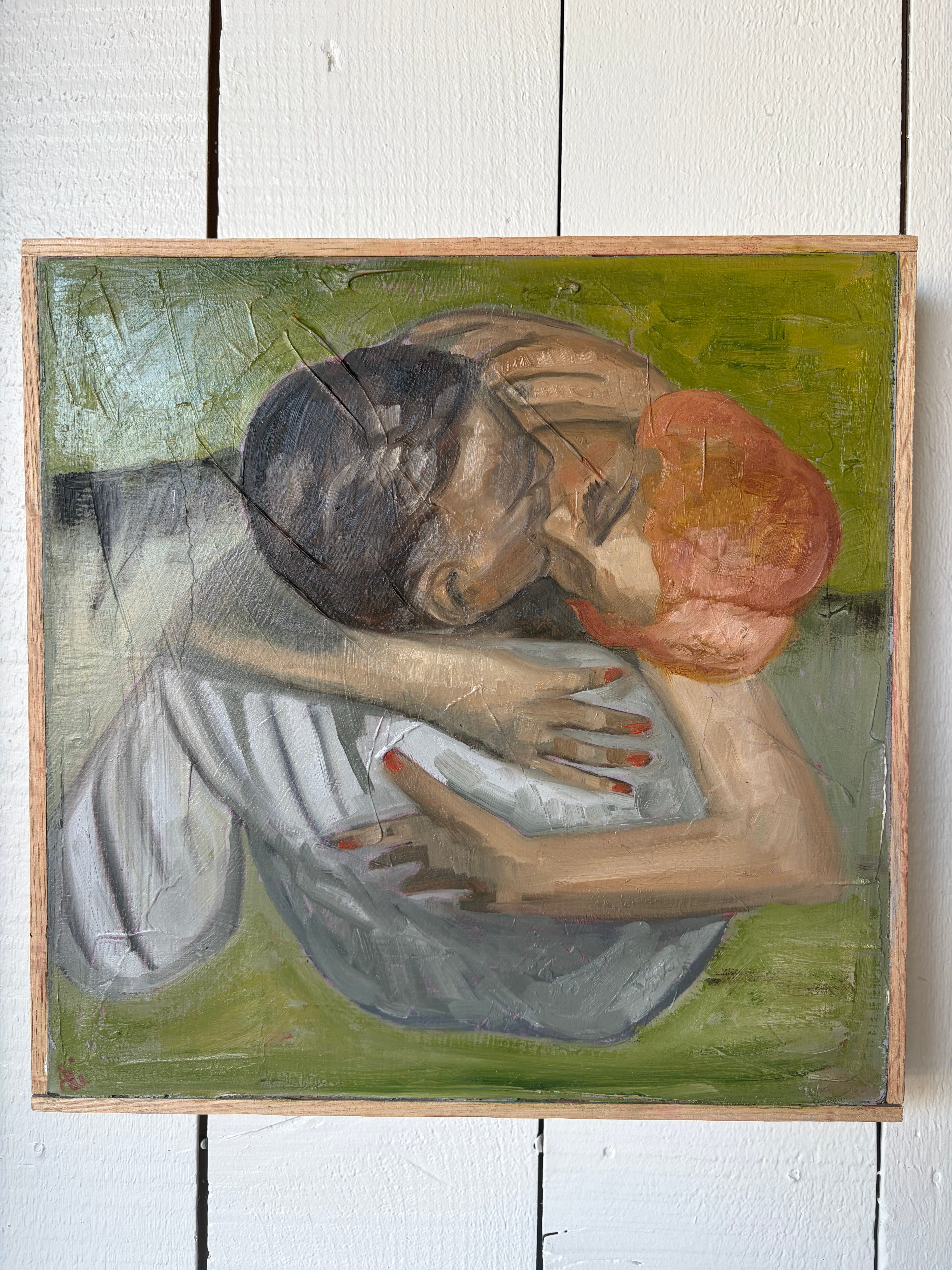 Alison Parsons, Couple Embrace 12.5”x12.5