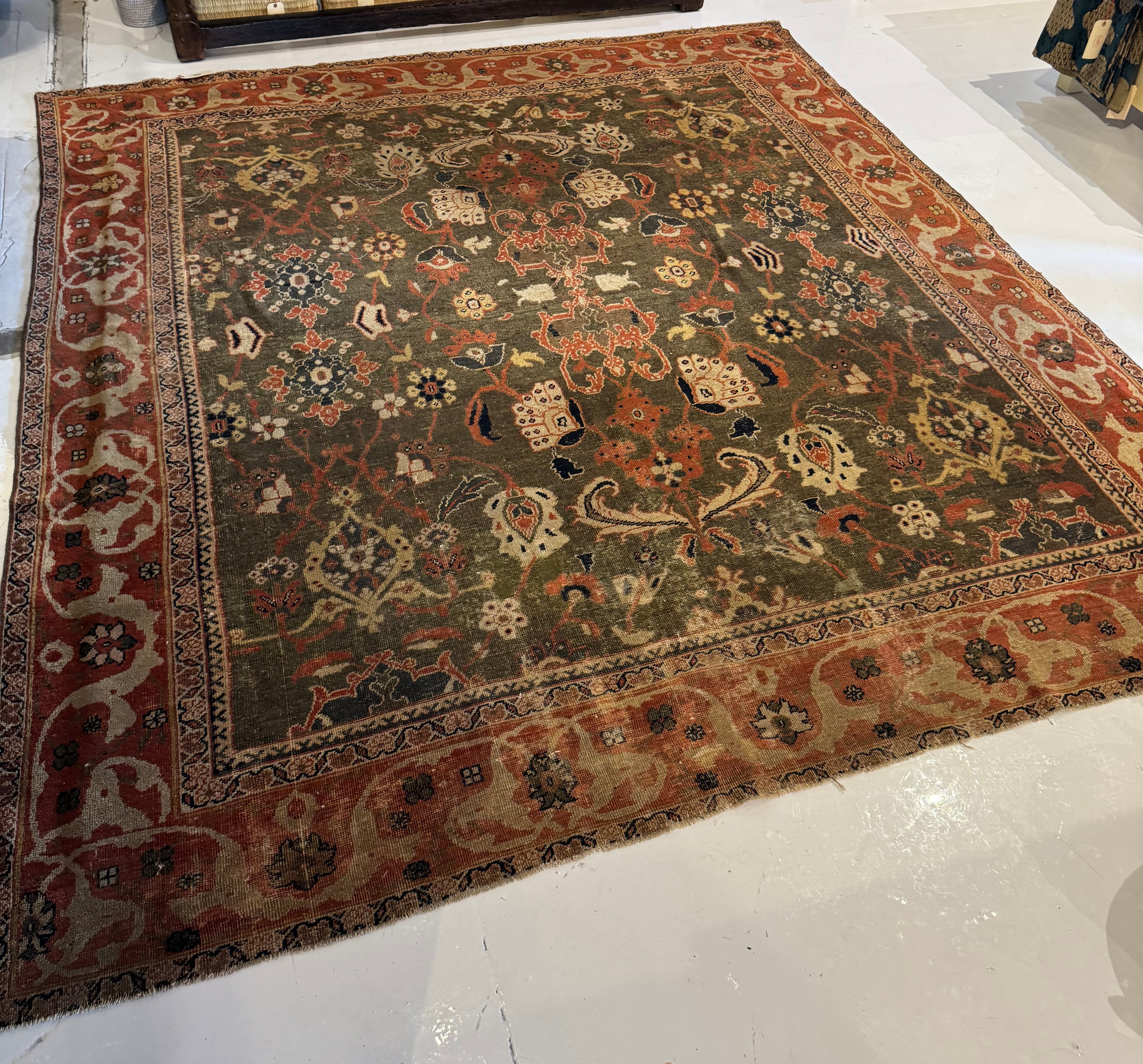 Antique Persian Mahal Rug 10x11