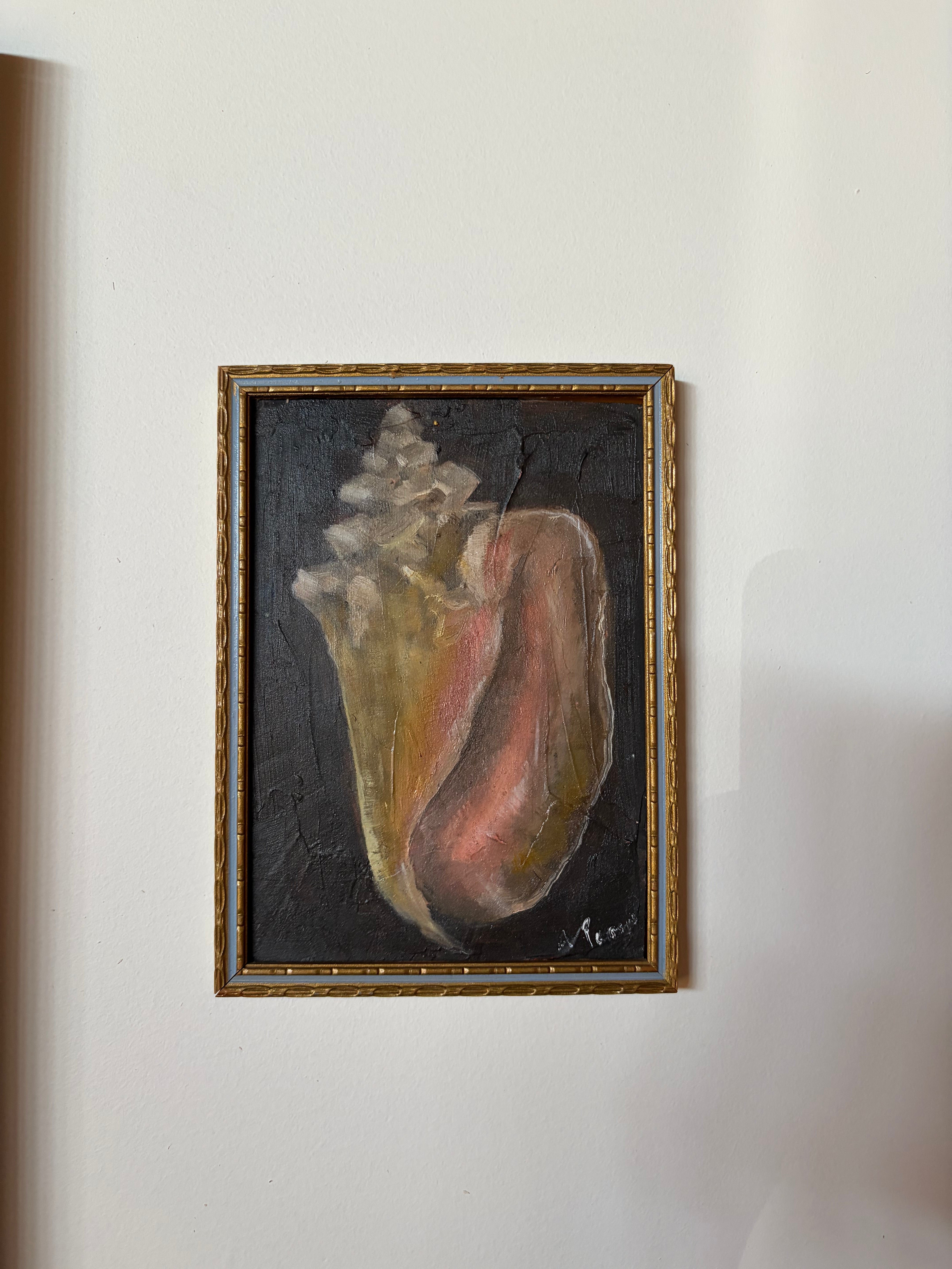 Conch Shell oil painting 7x5