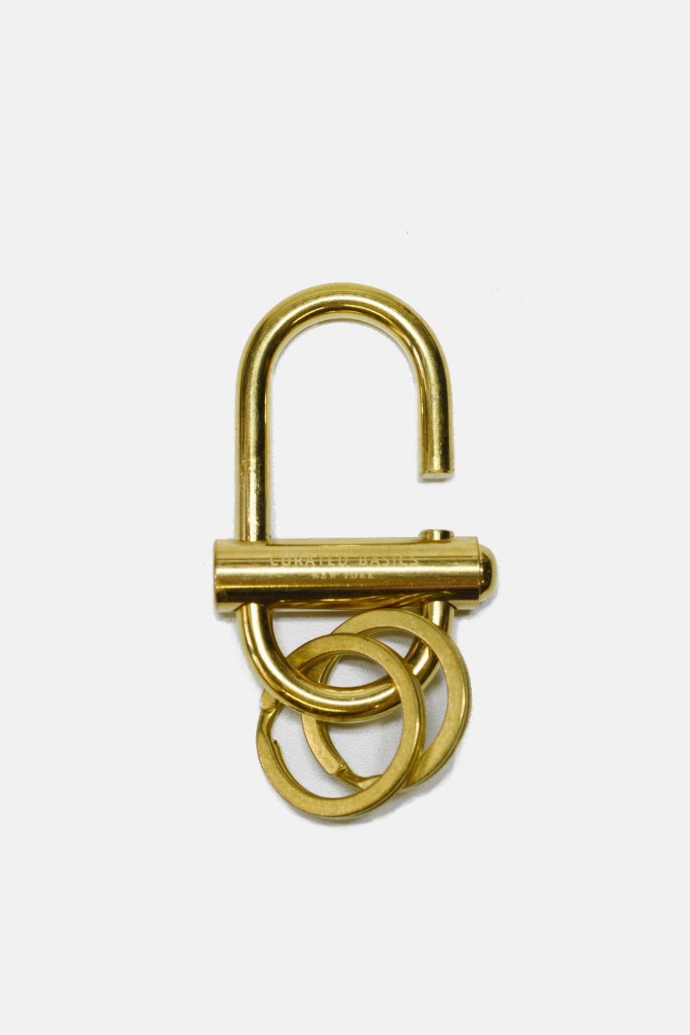 Brass Lock Keychain
