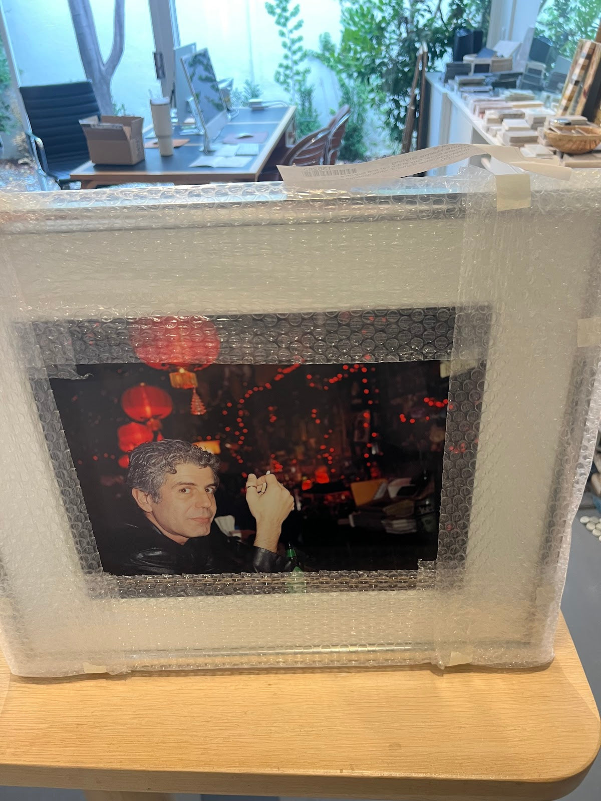 Anthony Bourdain at the Bar Framed Art
