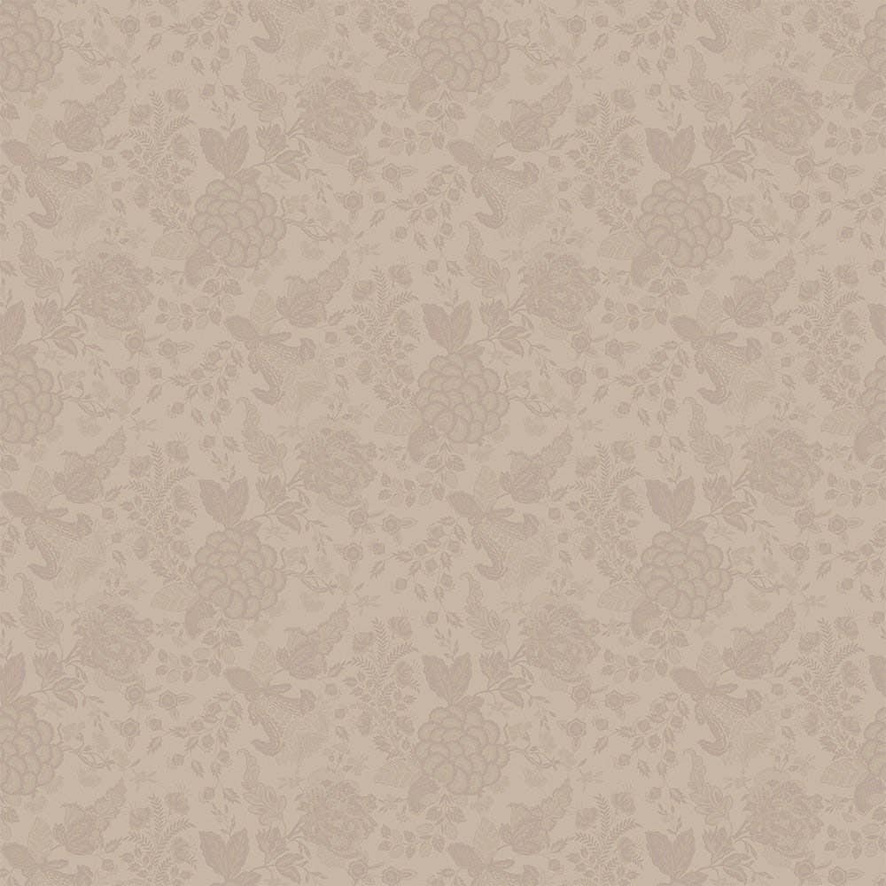 Mille Giverny Naturel Tablecloth, Stain-Resistant: Naturel / 69"x69"