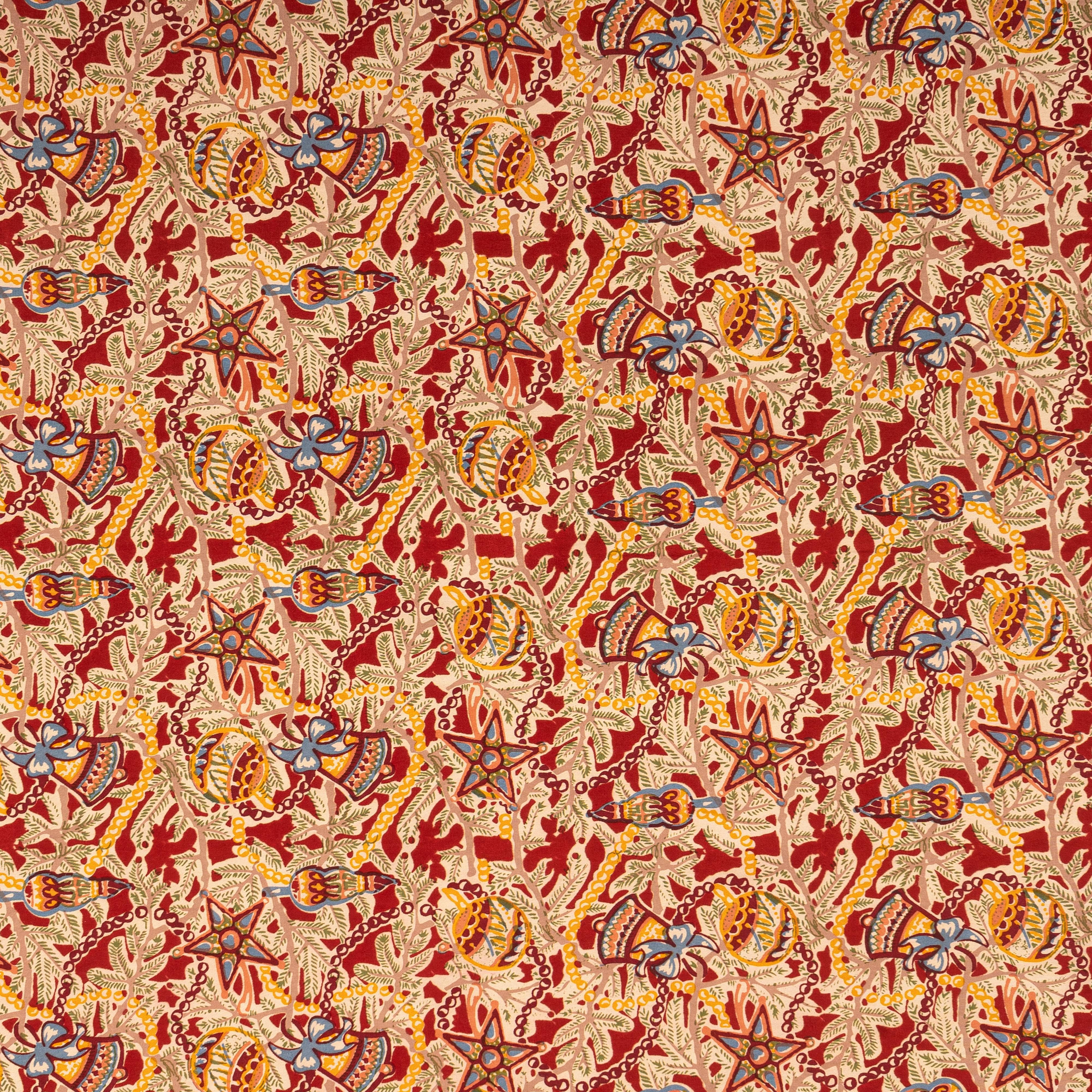 Noel Red & Green | French Tablecloths: 59" x 59"