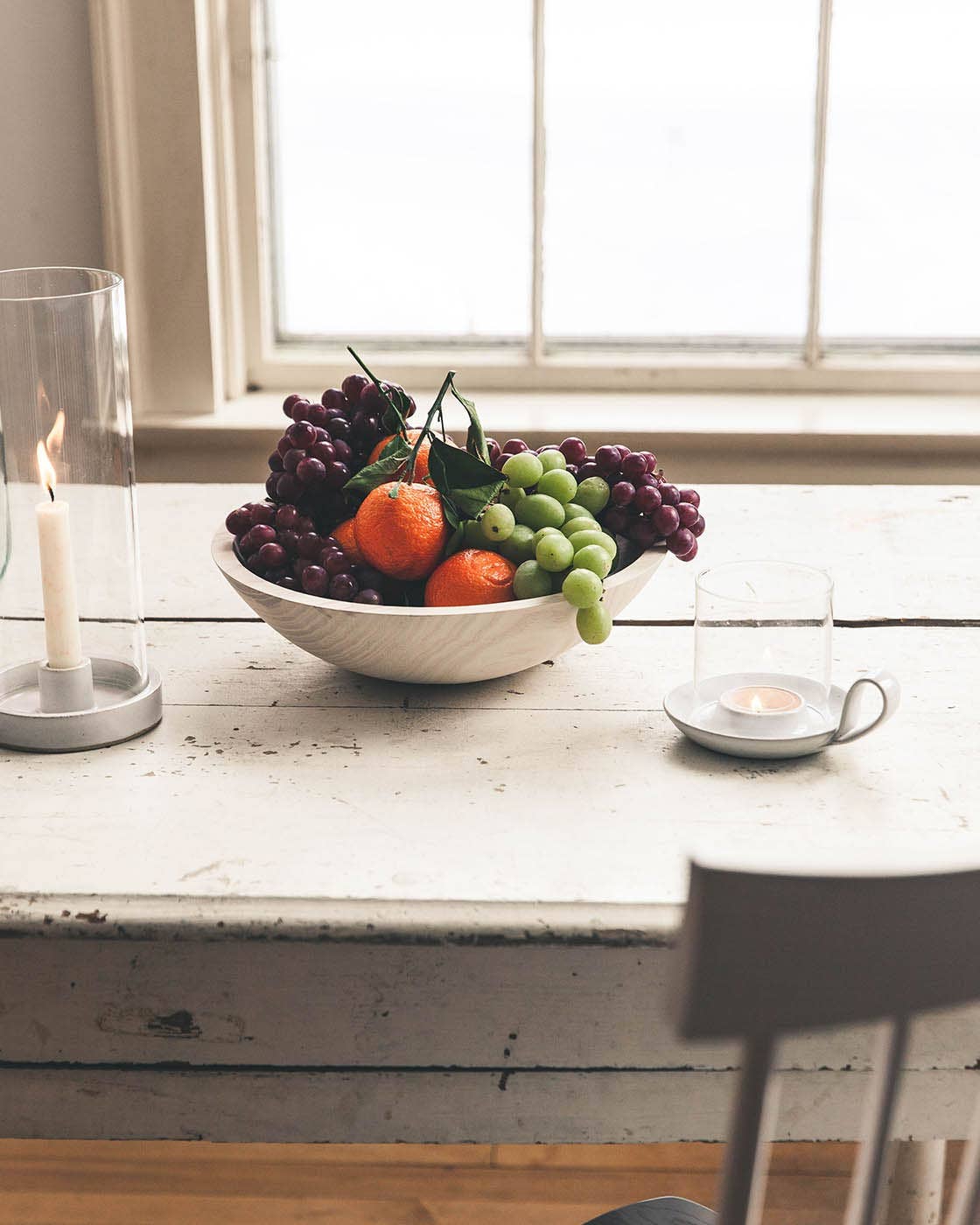 Crafted Wooden Bowls - White: 15"