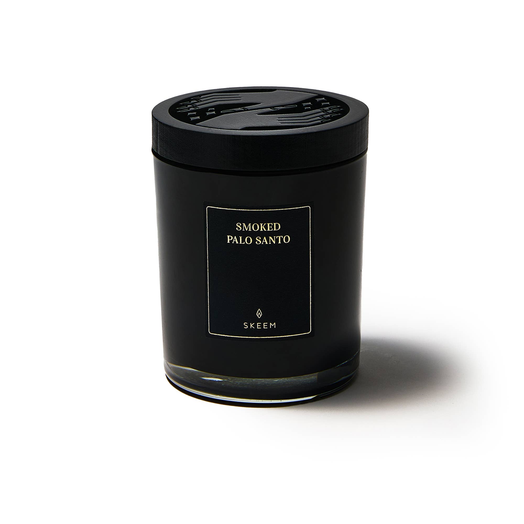 Obsidian Candle, Smoked Palo Santo