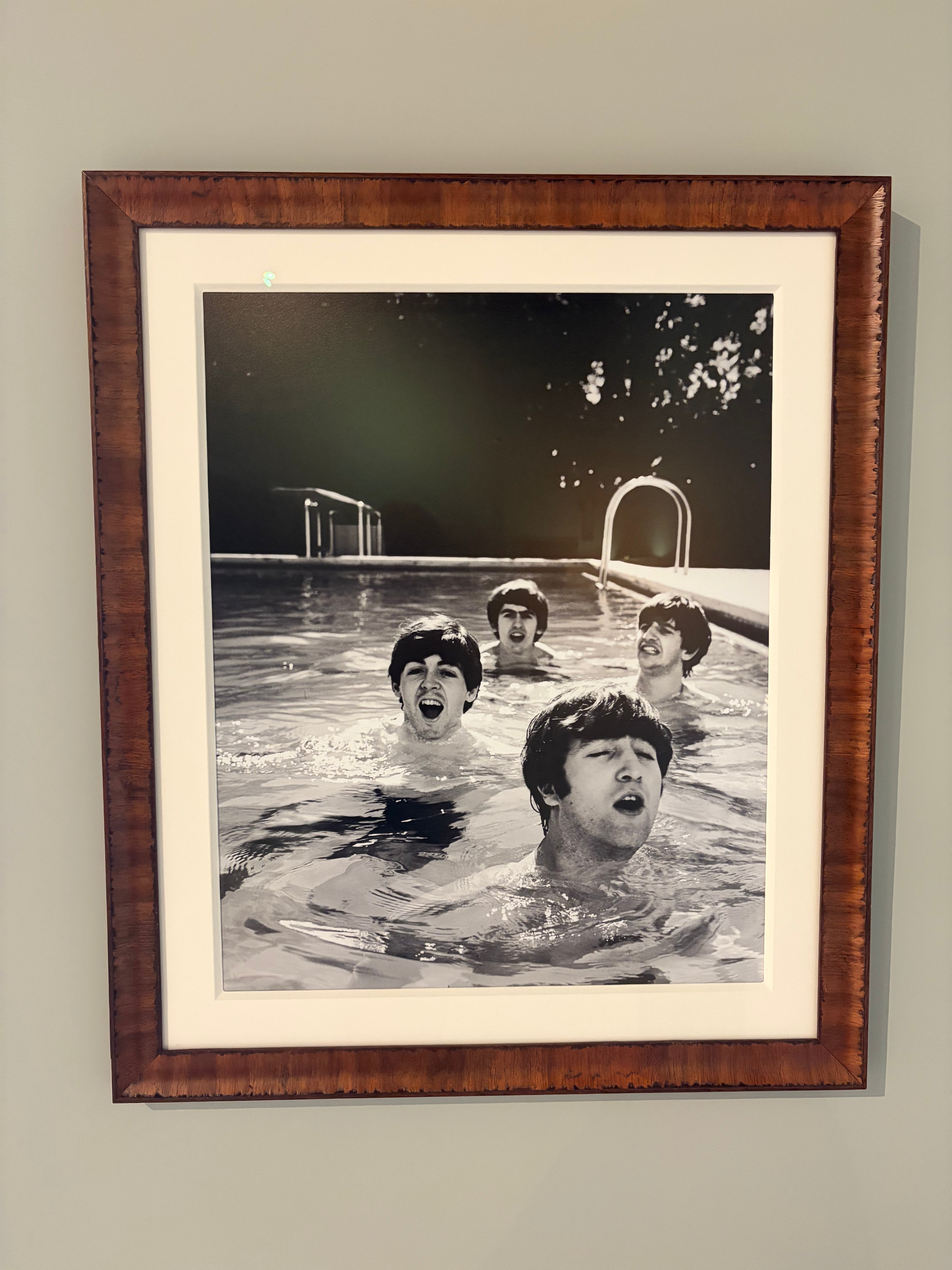 Beatles in the Pool Framed Art