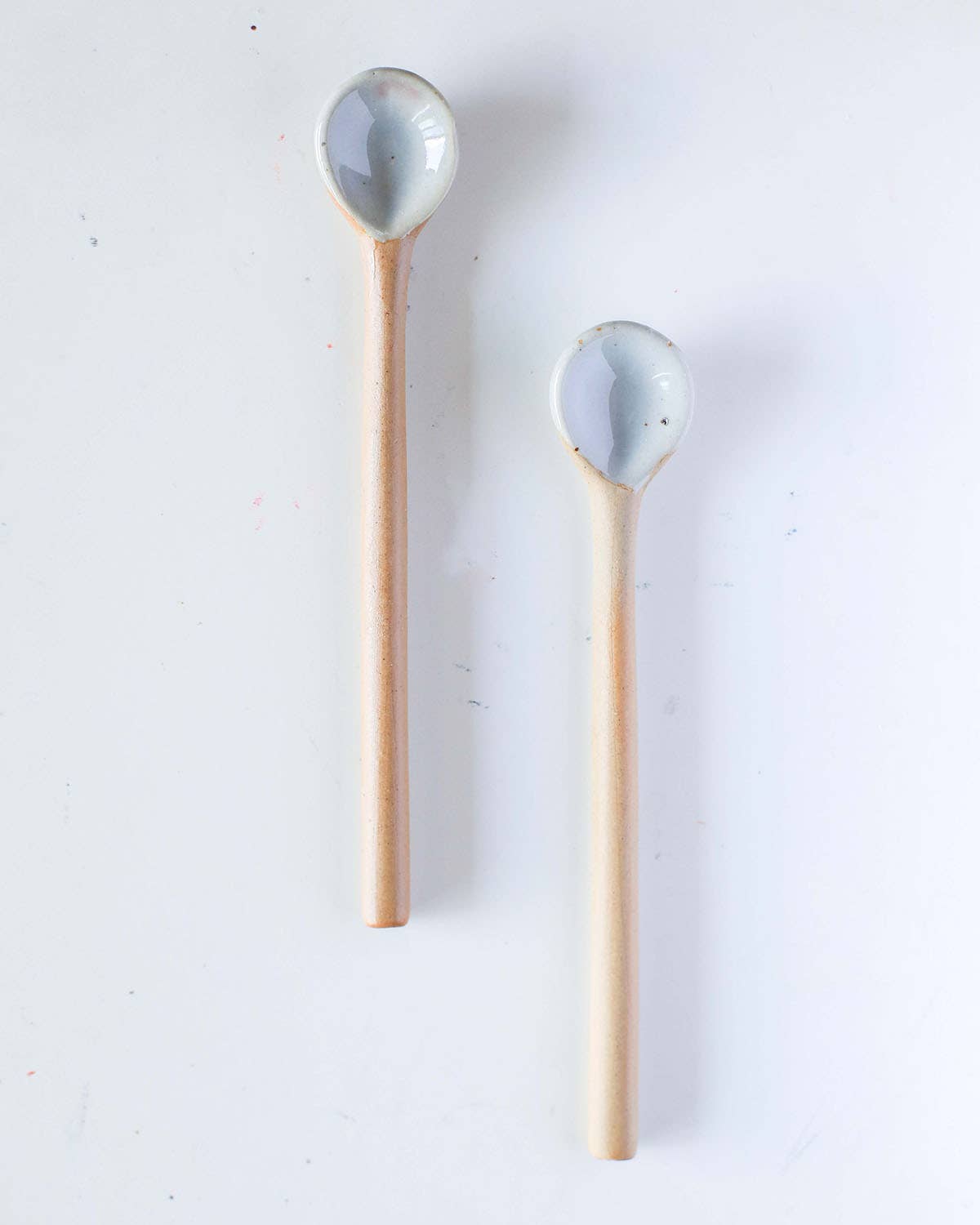 Ceramic Long and Short Spoons: Long