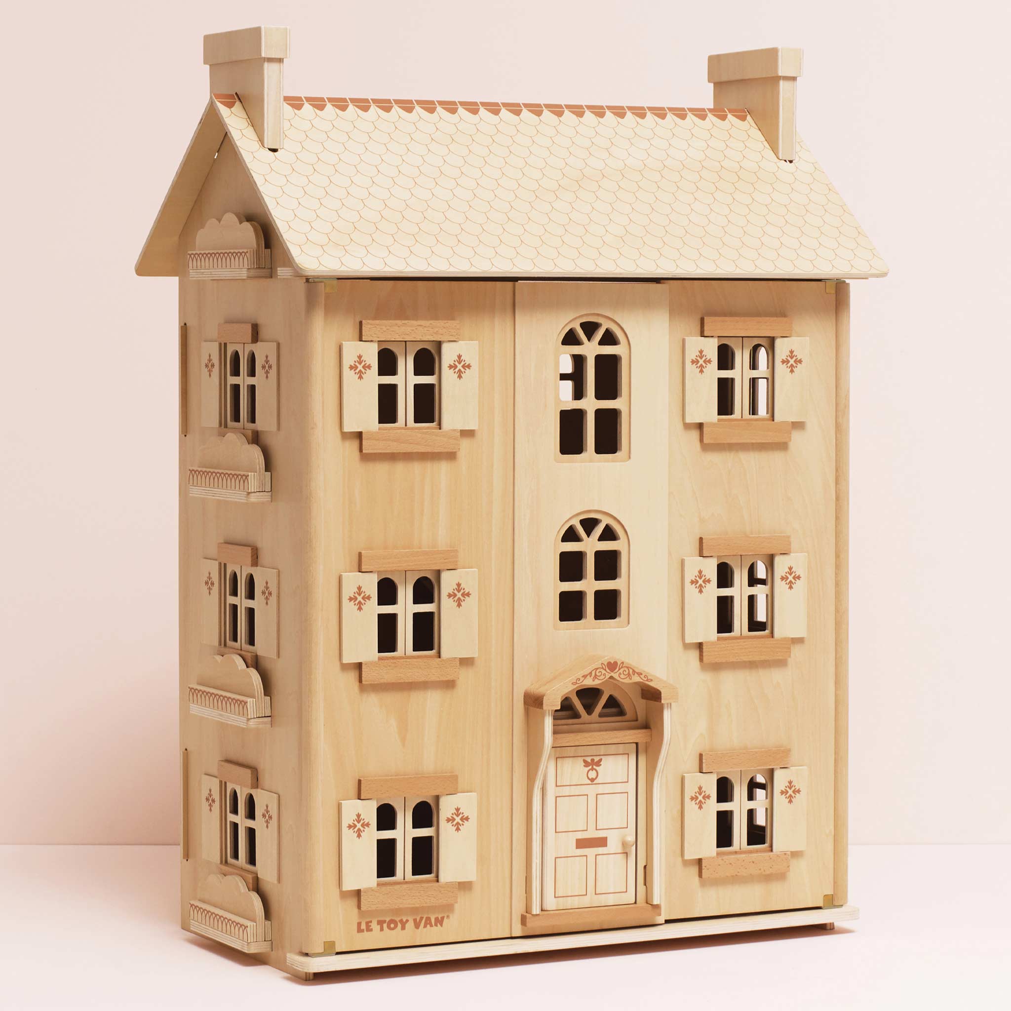 The Grand Natural Wood Doll House