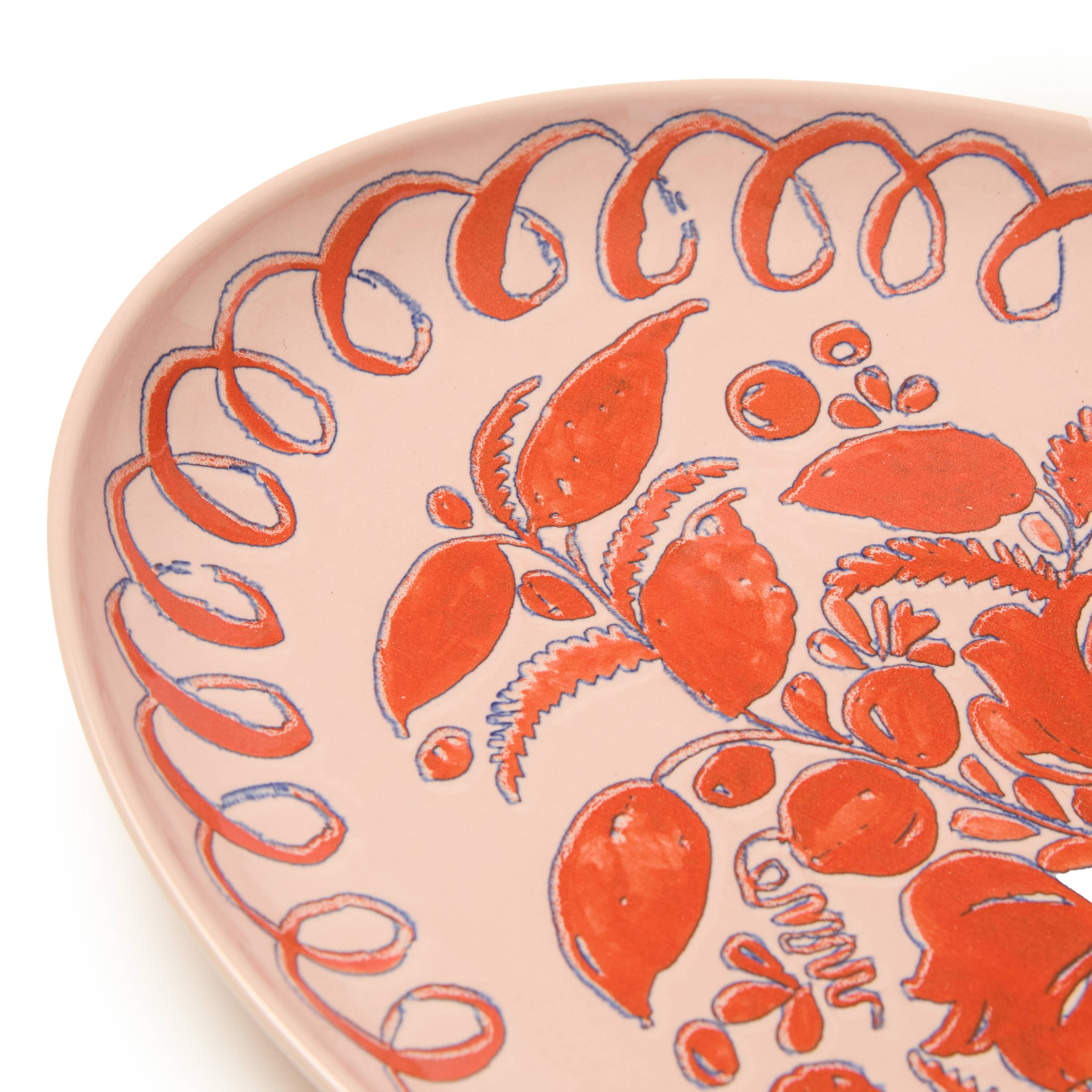 Amalfi Oval Tray Pink - 15.7" x 11"