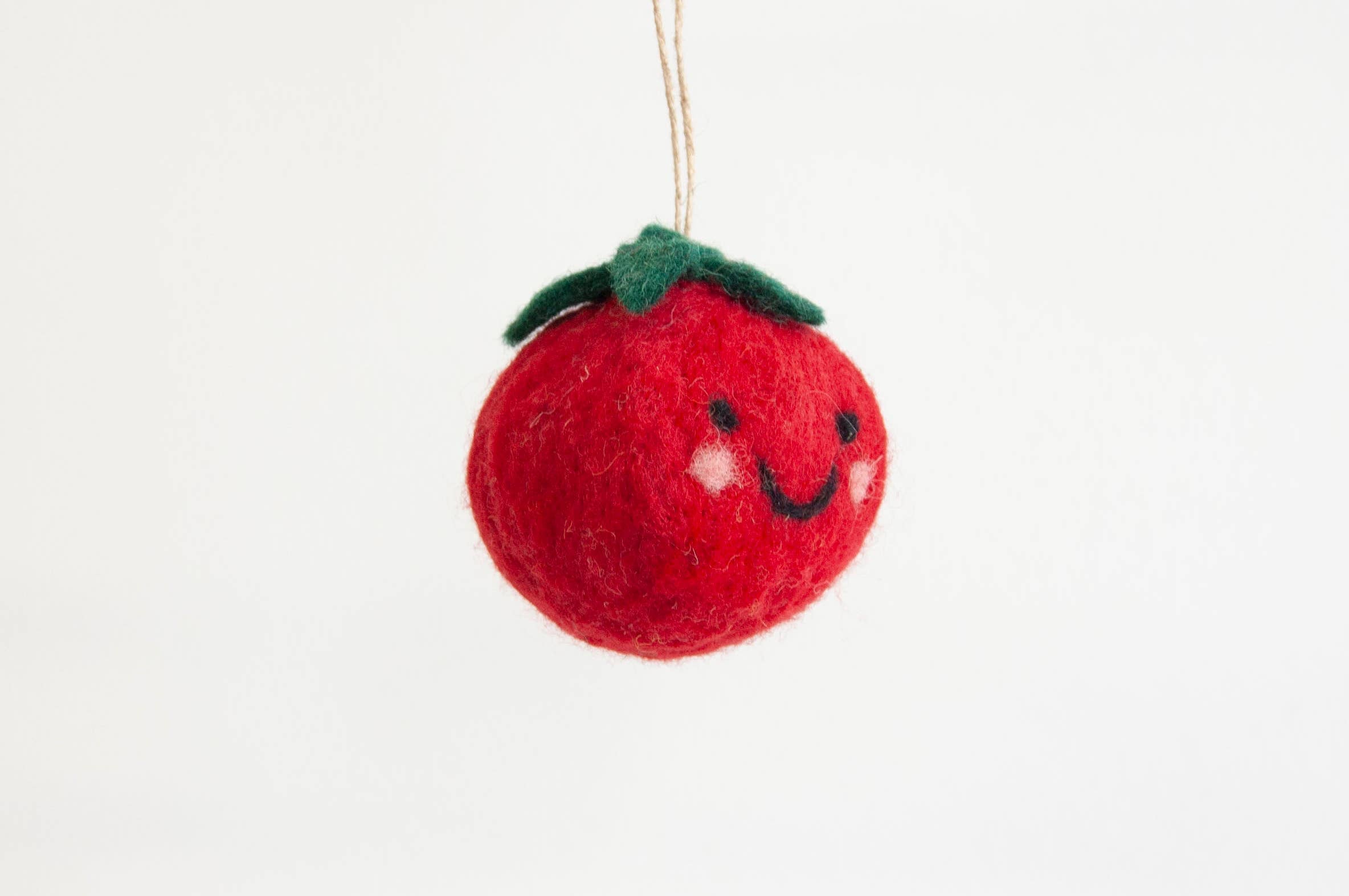 Tammy Tomato Felted Ornament