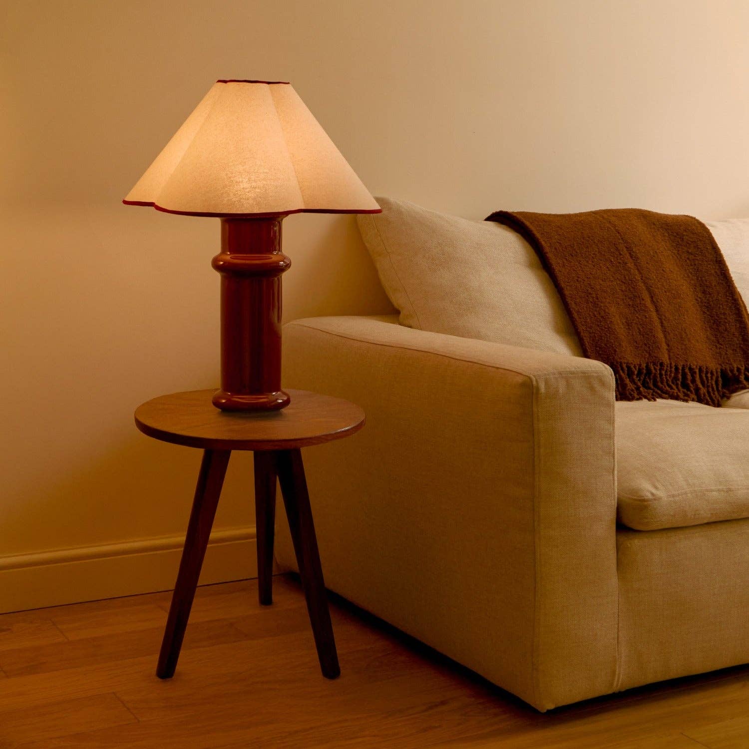 Heath Table Lamp in Port Red: Port Red