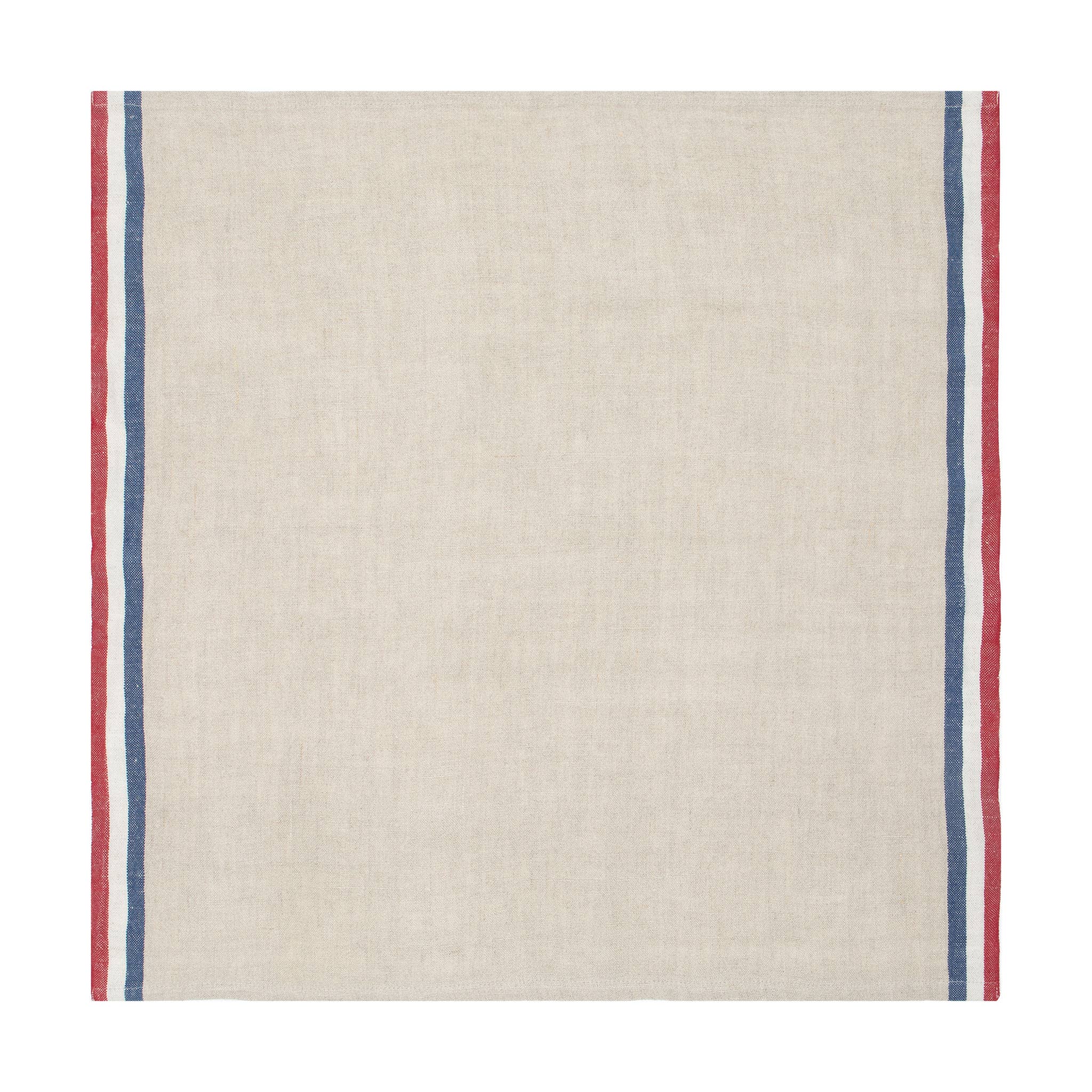 Normandy Natural - Red/Natural/Blue Stripes Napkins 20x20
