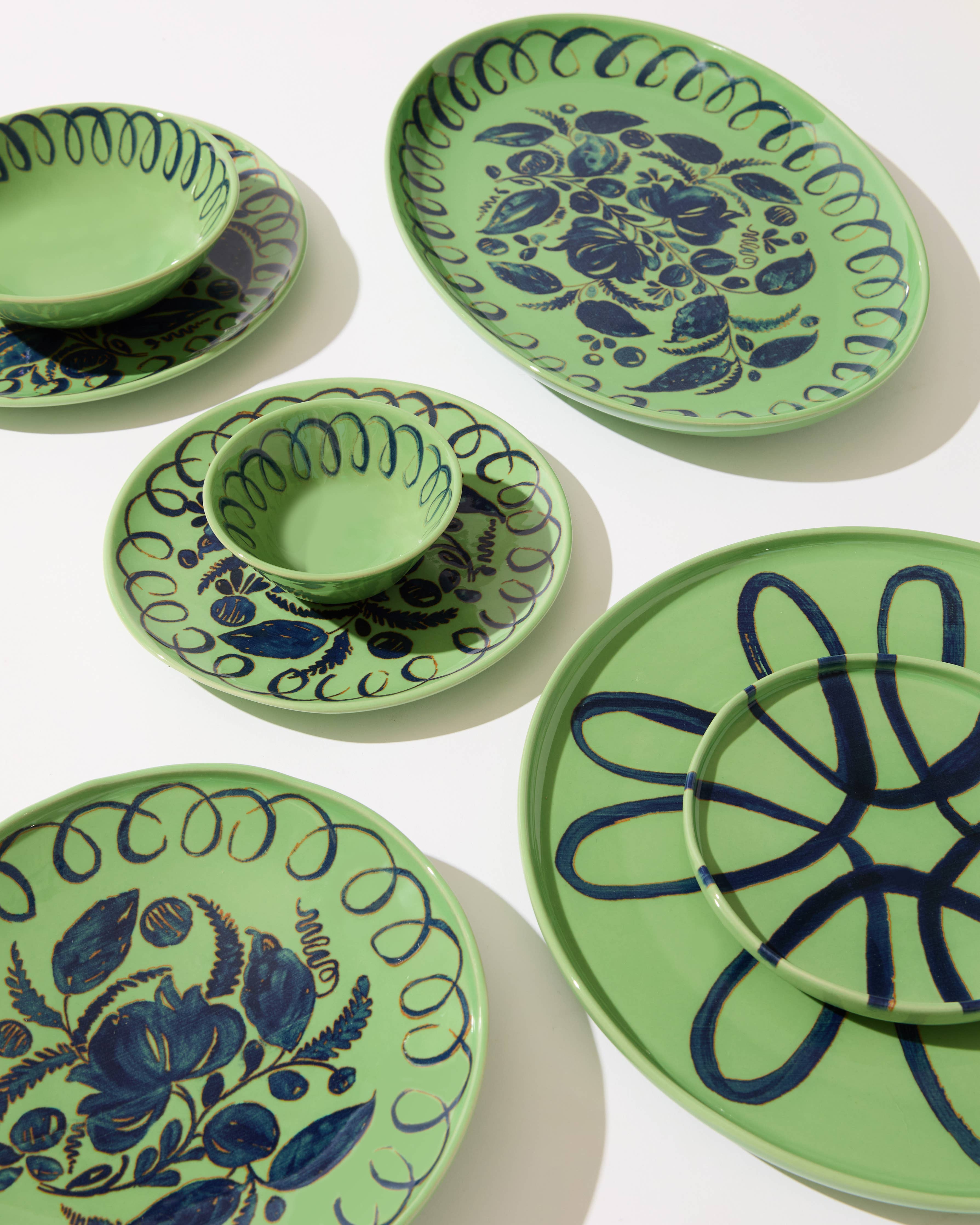 Amalfi Pasta Bowl Green - 9.1" Diameter