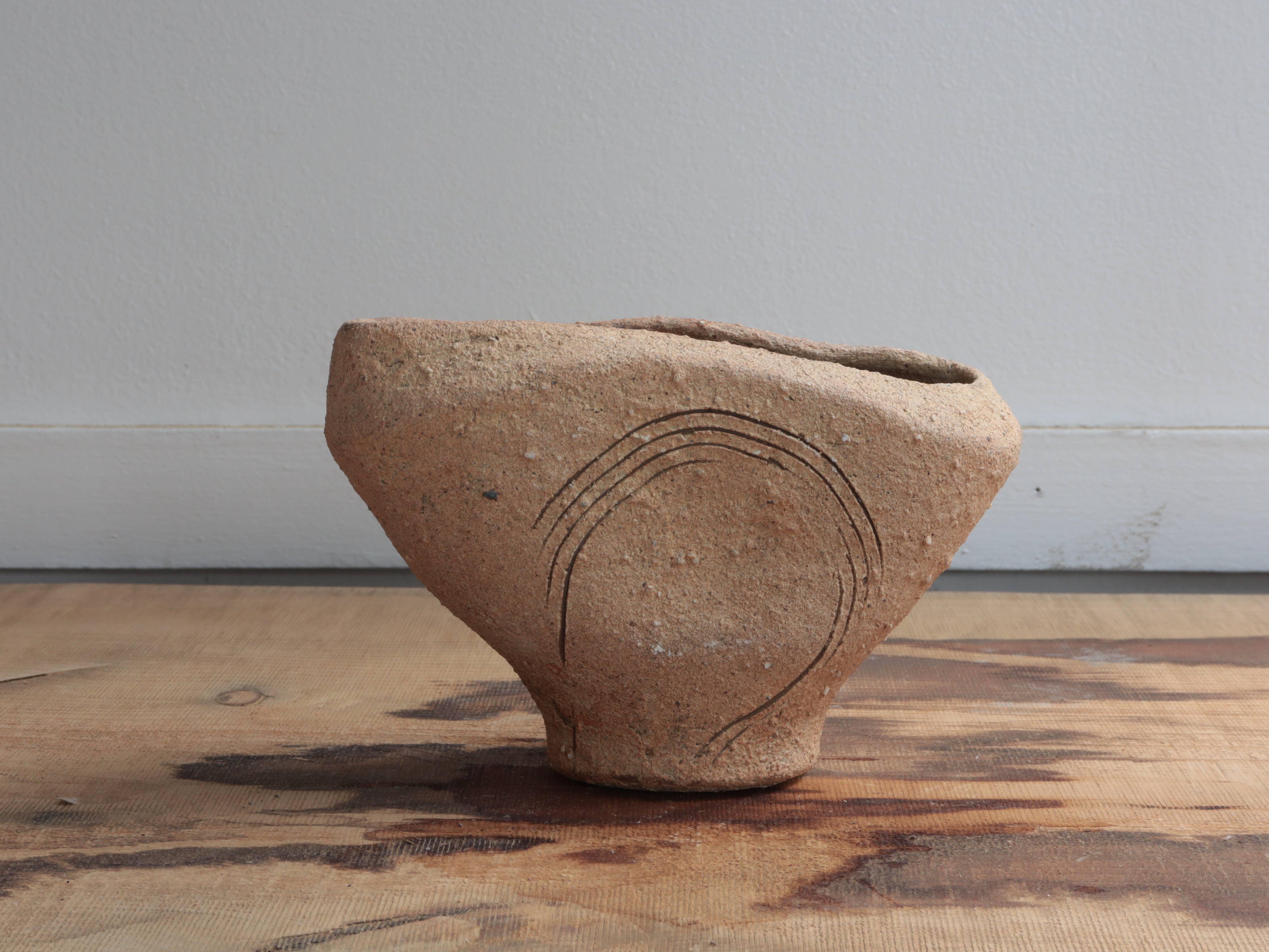 Landscape Vase Unglazed