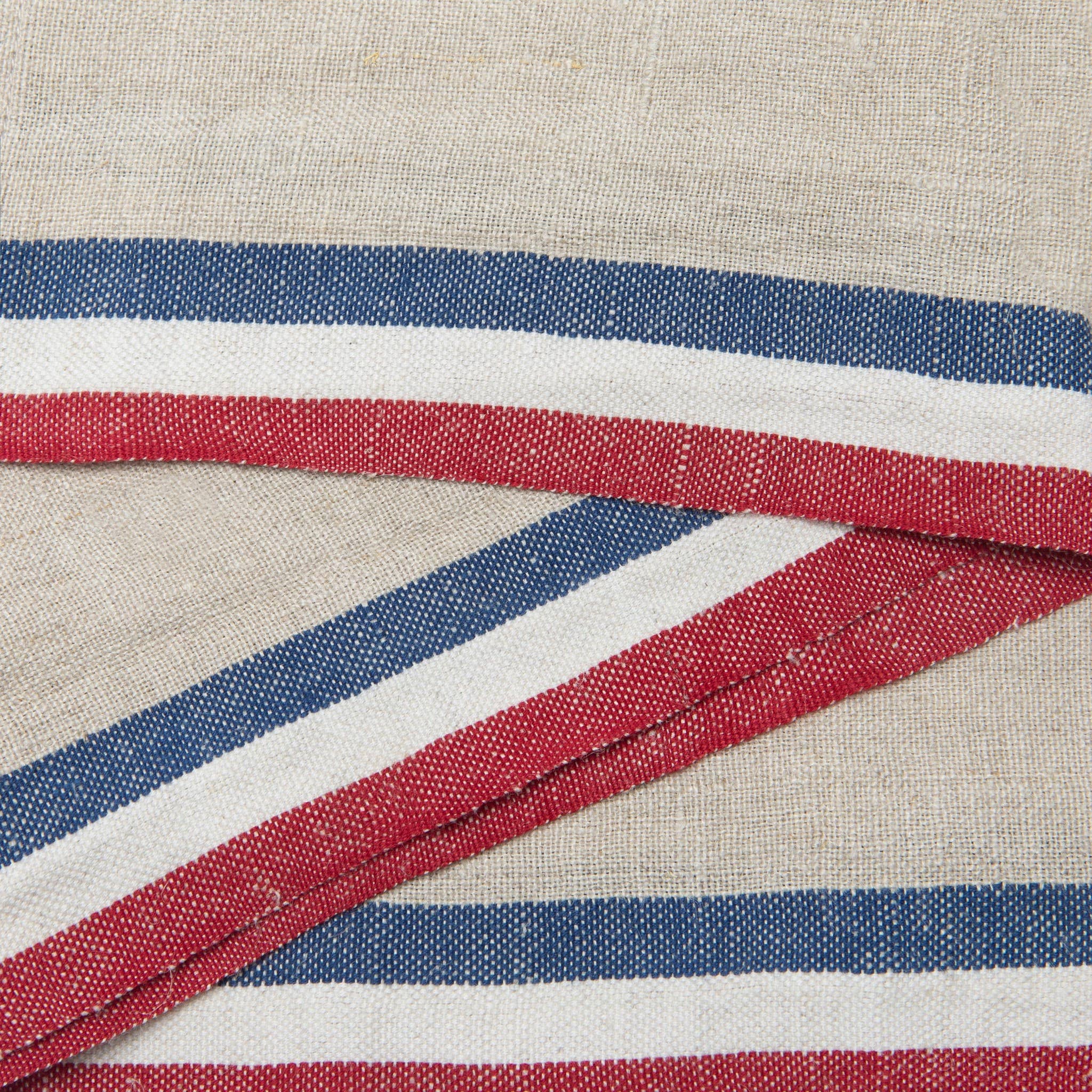 Normandy Natural - Red/Natural/Blue Stripes Napkins 20x20