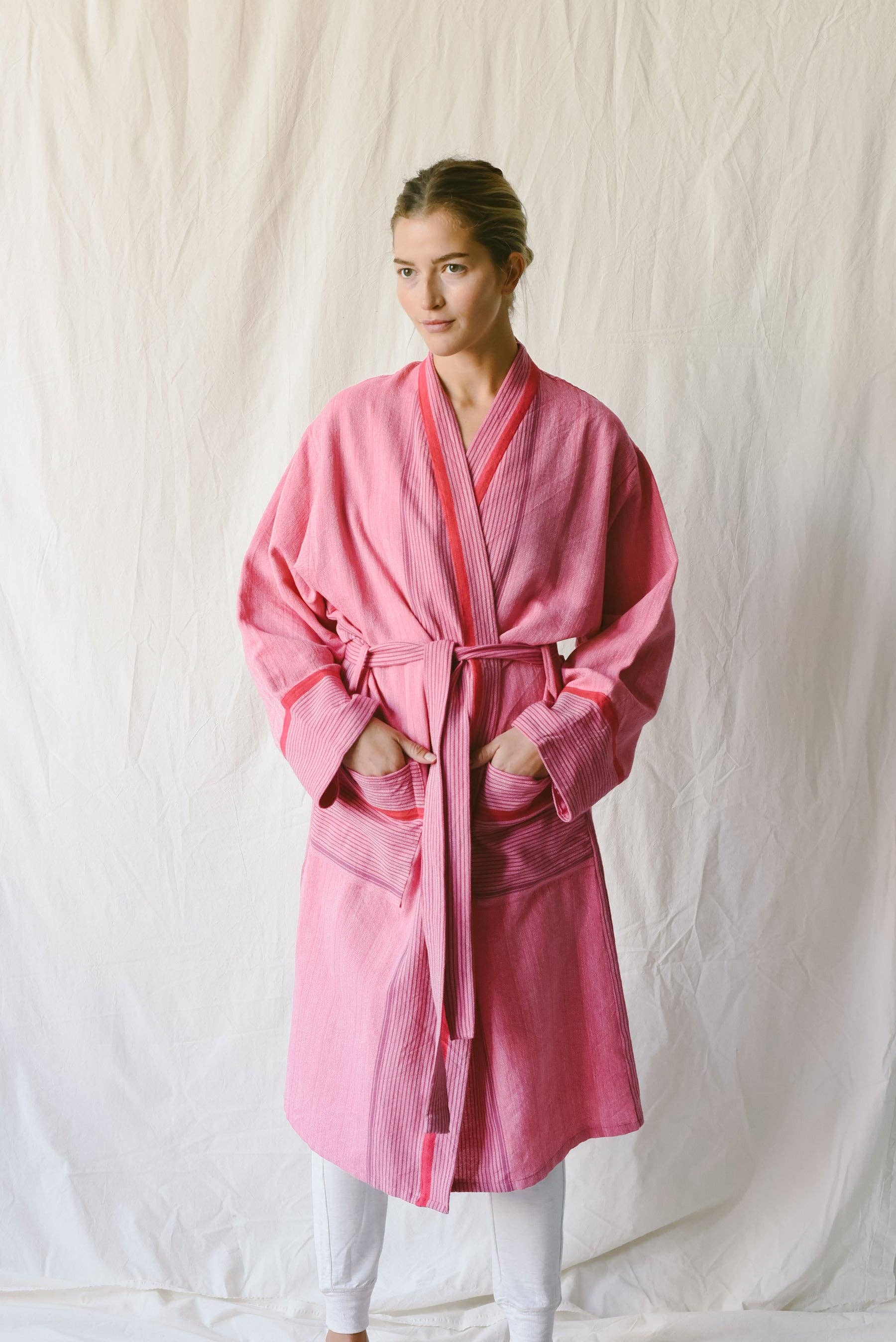 Gypsy Pink Tribeca Long Bathrobe: L