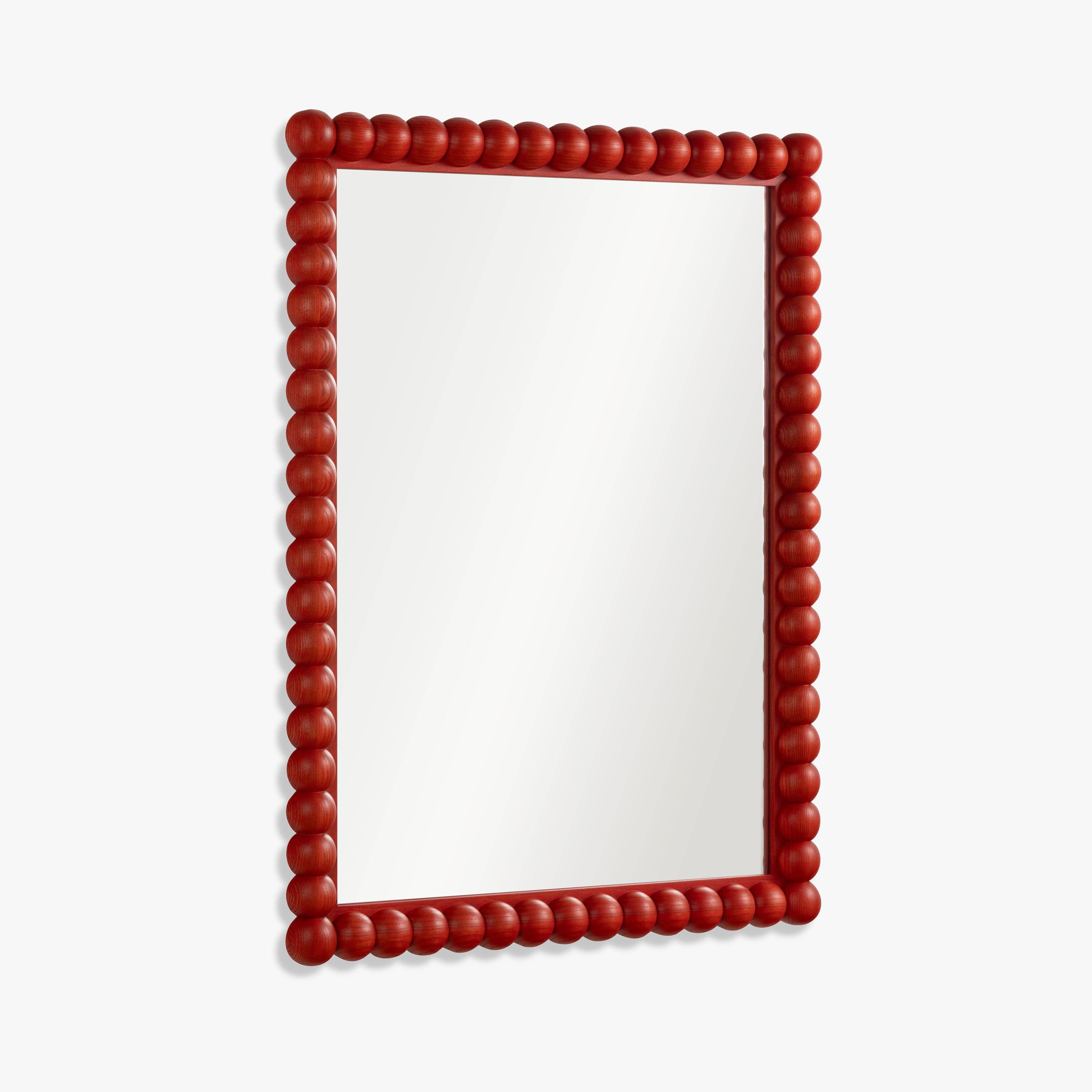 Quinn Rectangular Wall Mirror: RED
