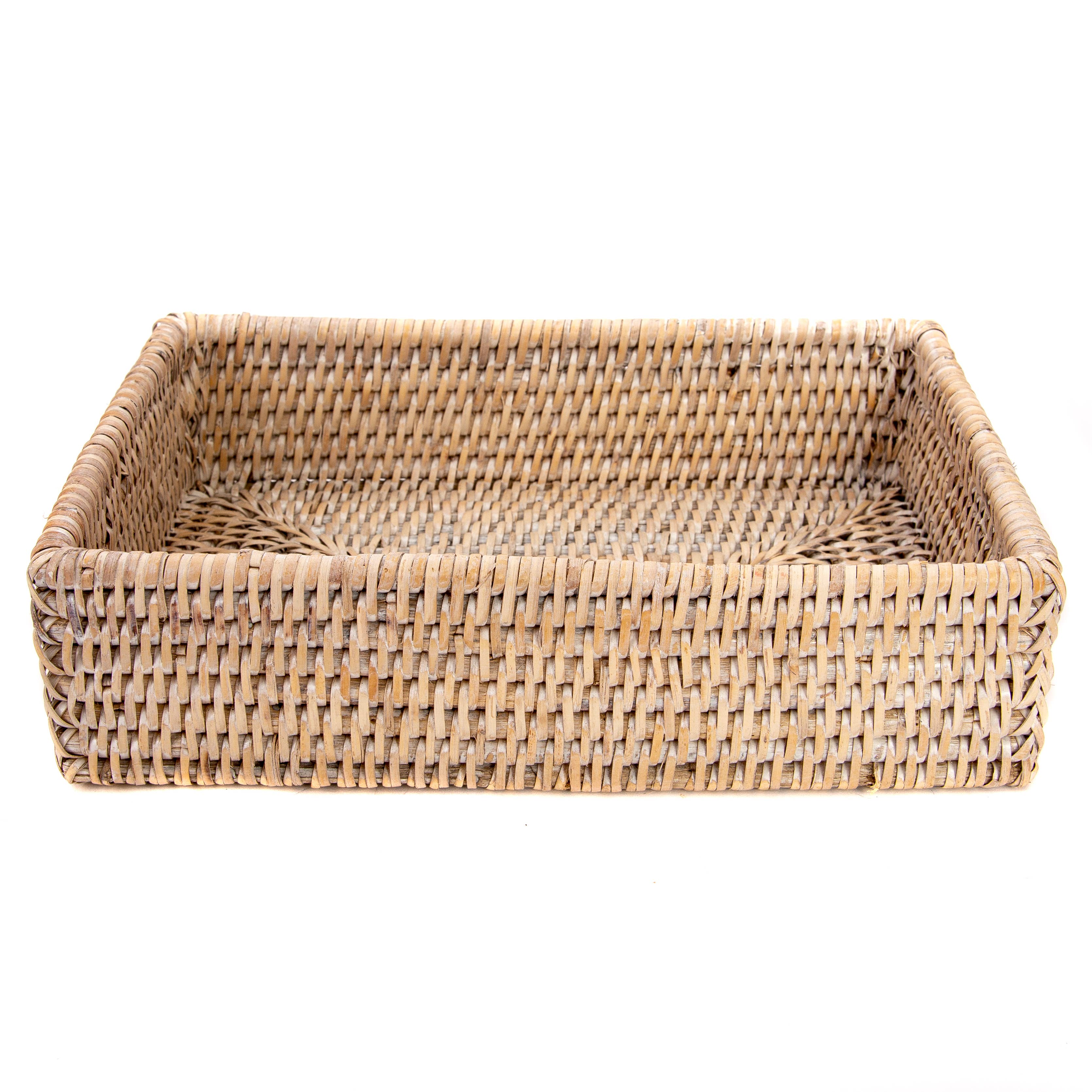 Artifacts Rattan™ Guest Towel - Rectangular Napkin Holder: Tudor Black