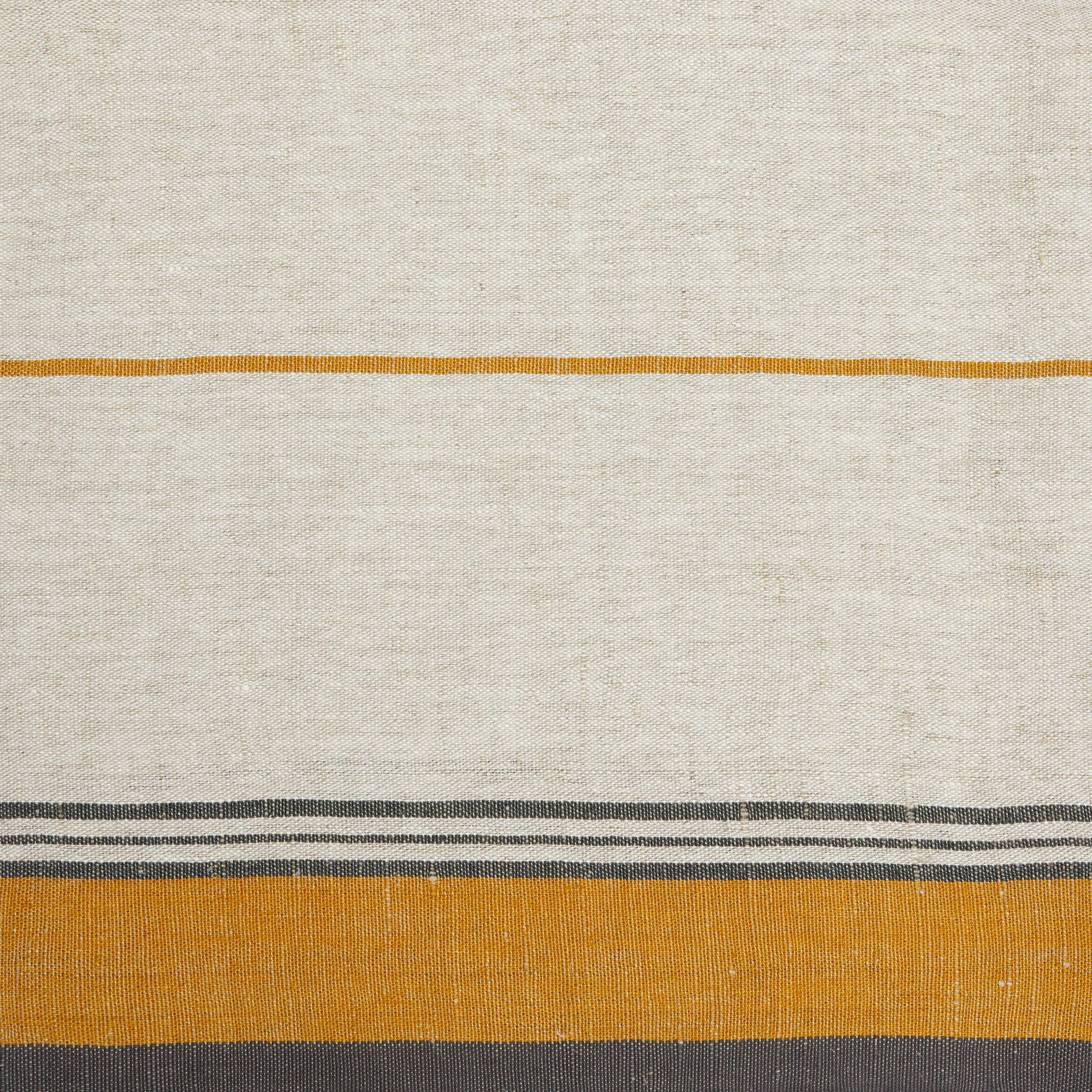 French Tablecloth Eze Ivory & Mustard: 60 x 90 - Rectangle - Seats 4-6