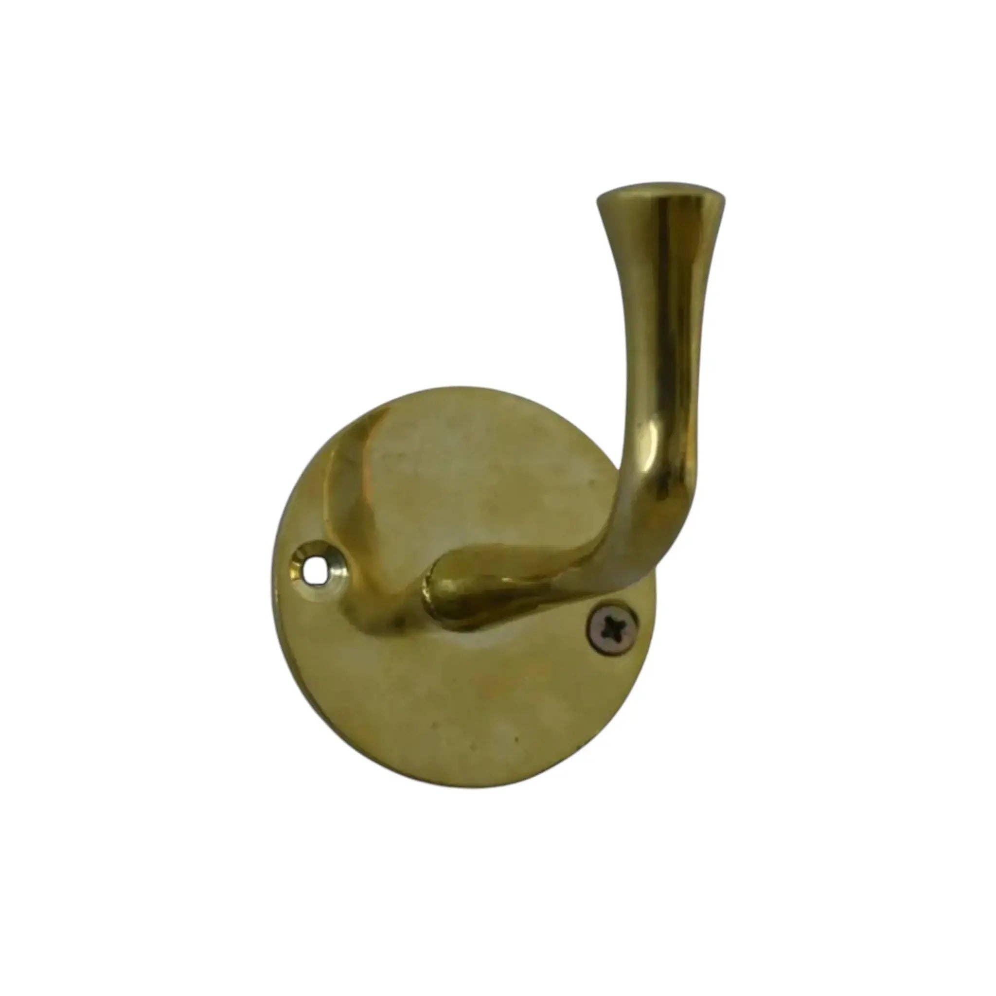 Unlacquered Solid Brass Robe Hook Wall Mounted Heavy Duty Hook