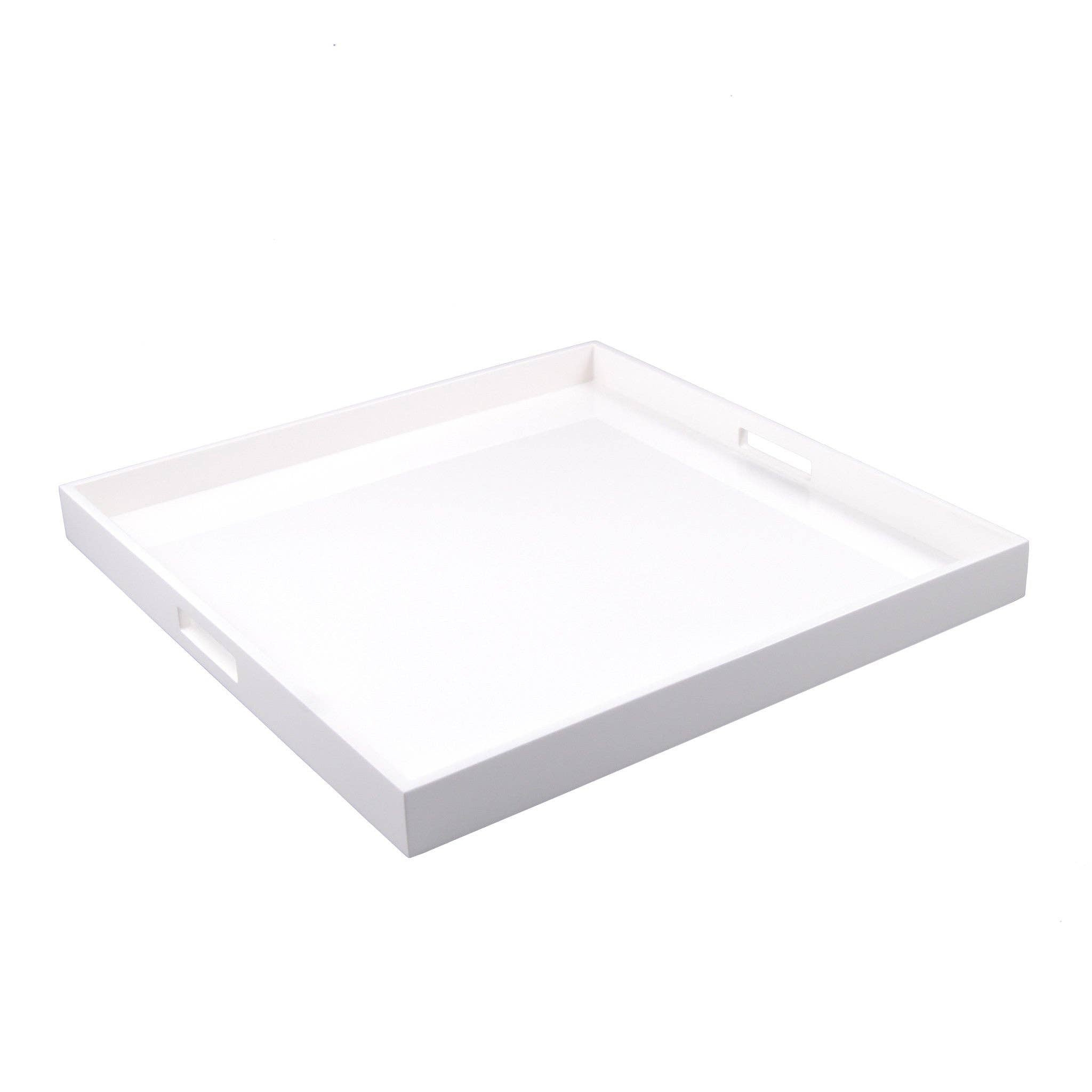 White Large Square Tray