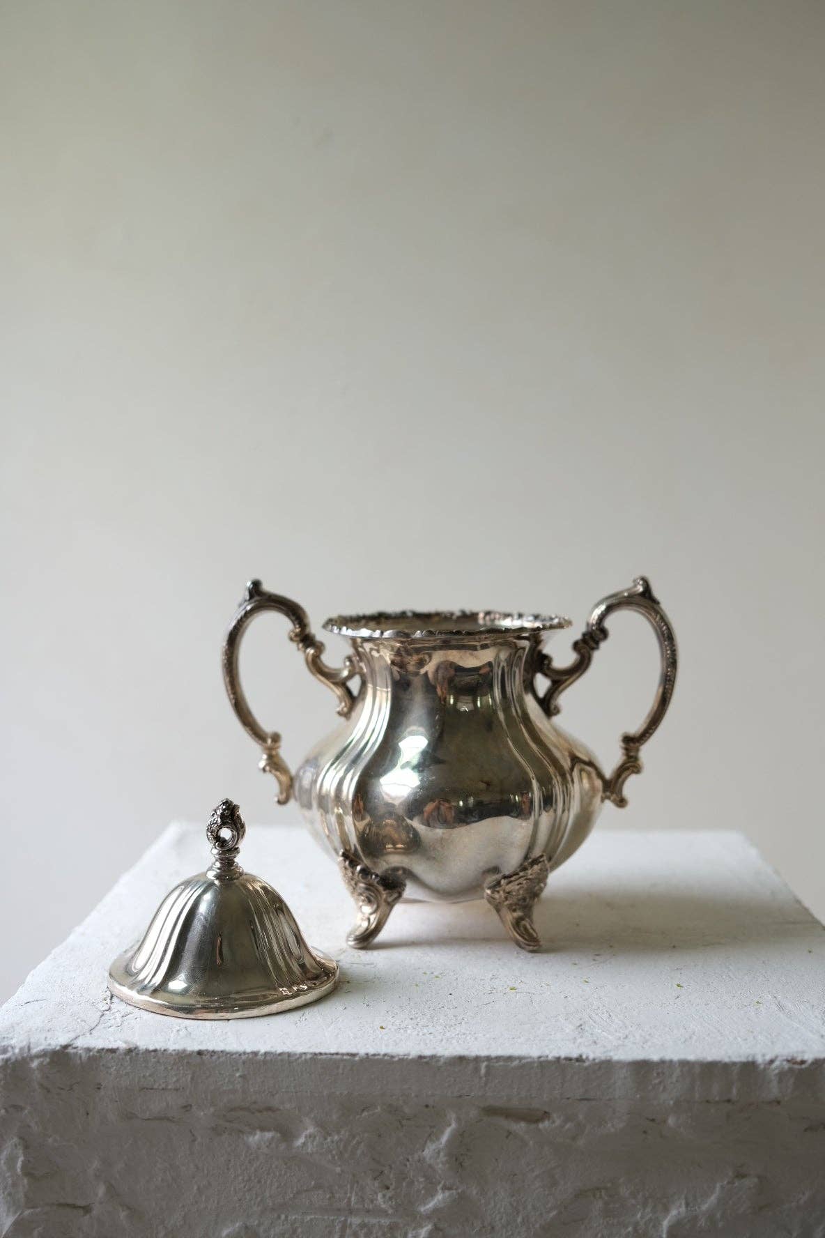 Victorian Silver-Plated Sugar Bowl