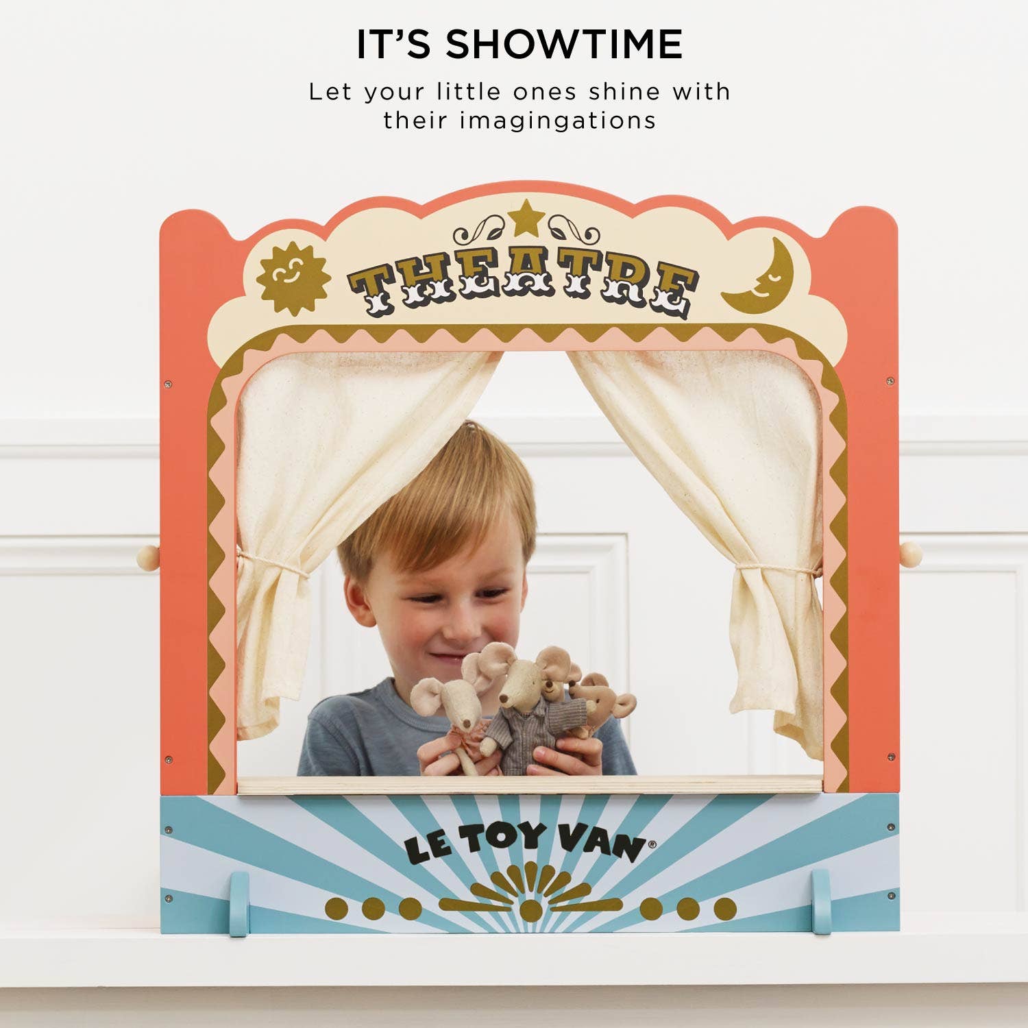 Tabletop Puppet Wooden Theater