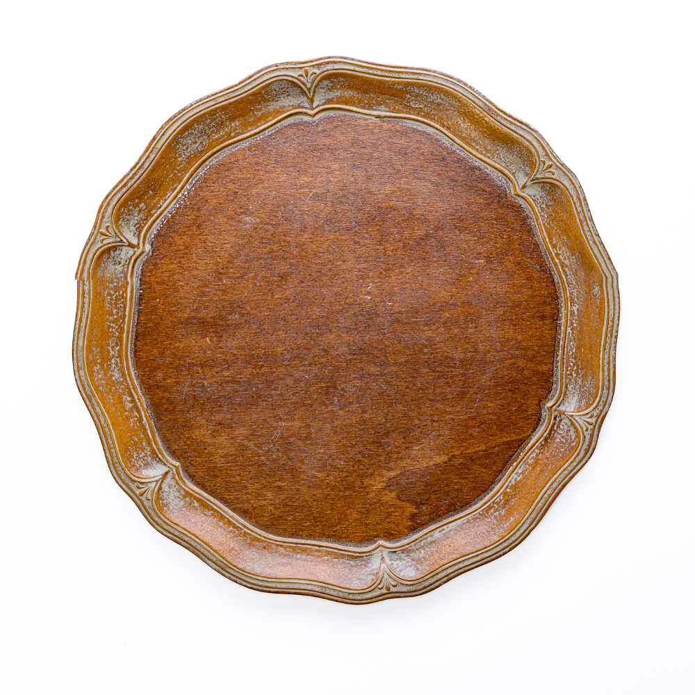 Florentino Wooden Scalloped Charger